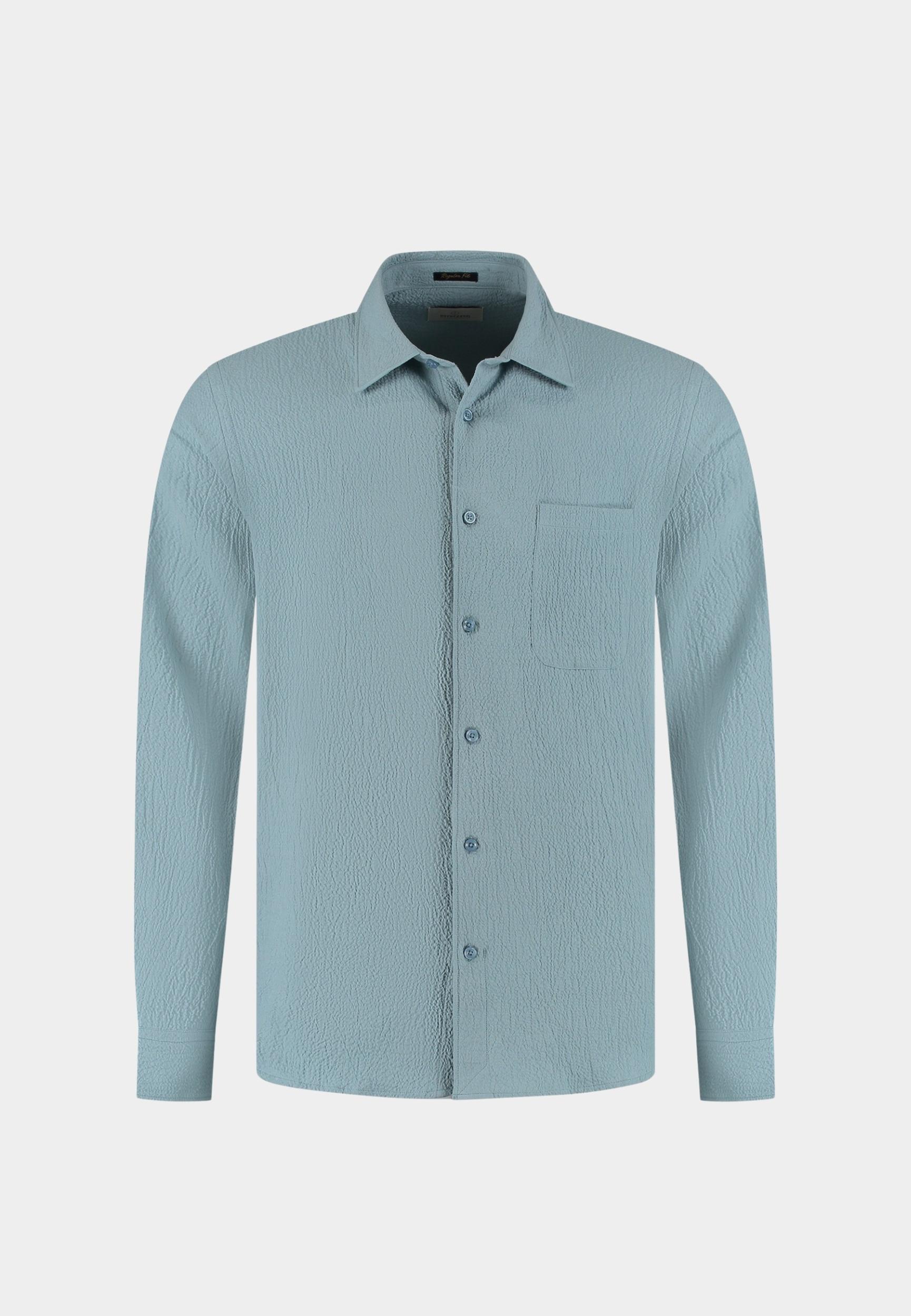 Dstrezzed Casual hemd lange mouw Blauw DS_Chevi Shirt 303952/630