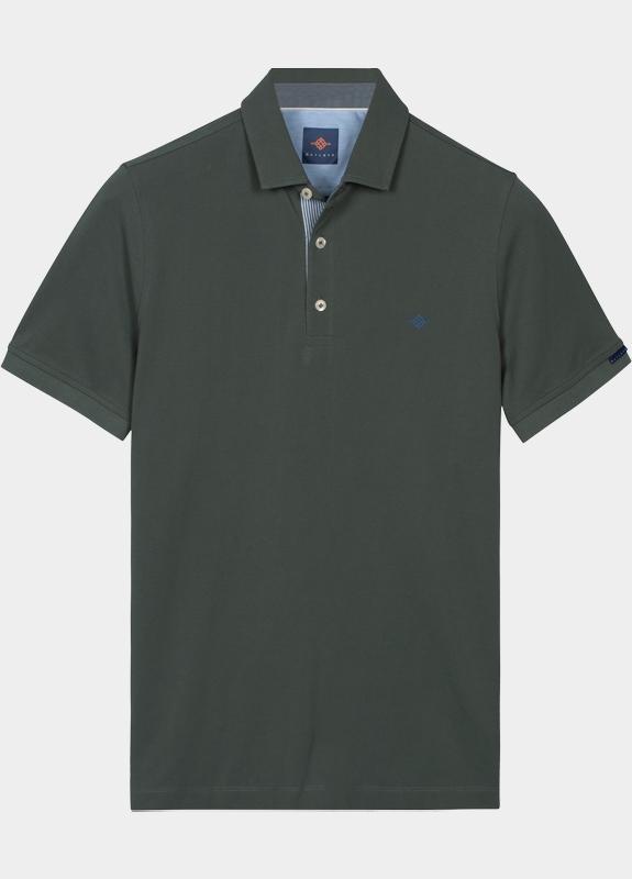 Baileys Polo heren Groen Poloshirt  Solid Oxford Pique 615219/73