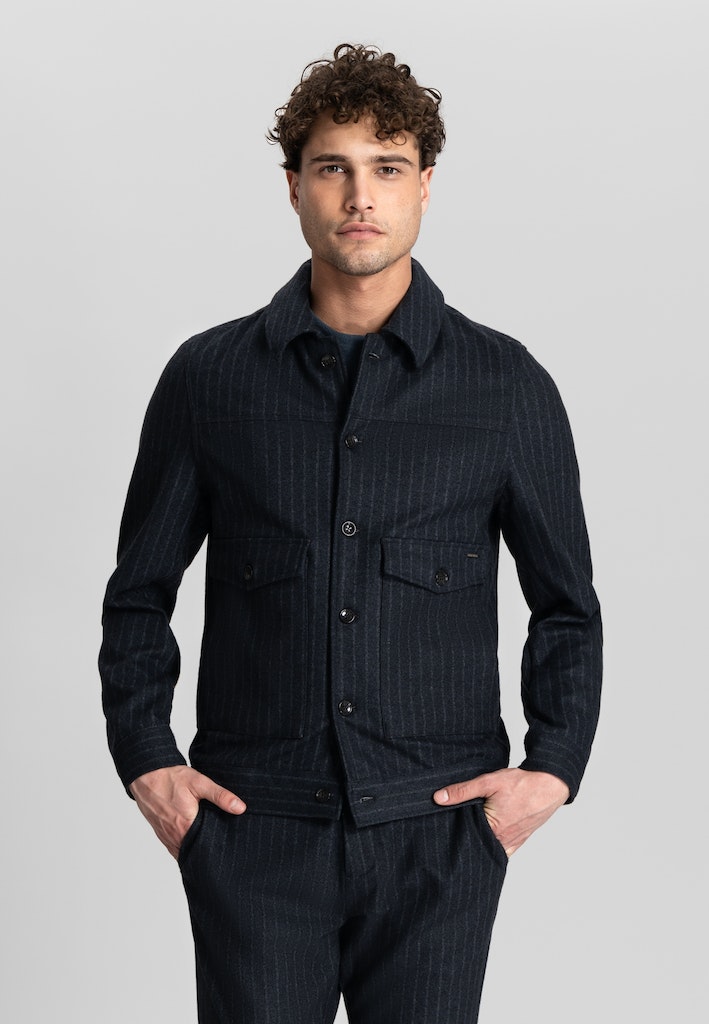 Dstrezzed Winterjack Blauw DS_Dennis Pinstripe 150042/639