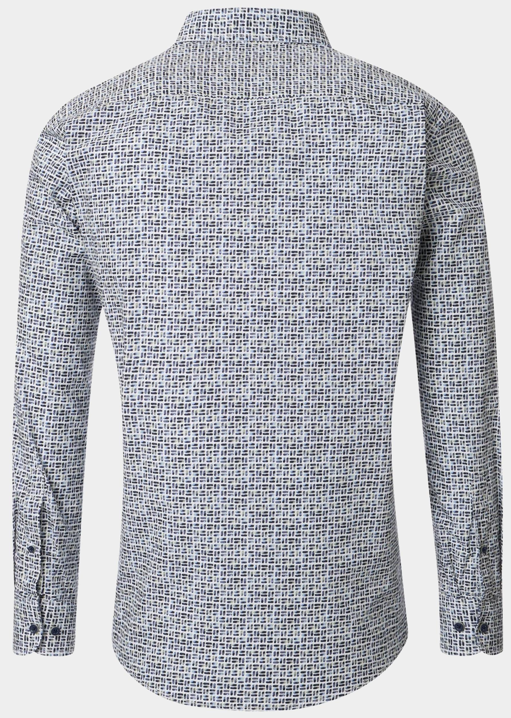 Casamoda Casual hemd lange mouw Groen Kent Casual Fit 454482400/300