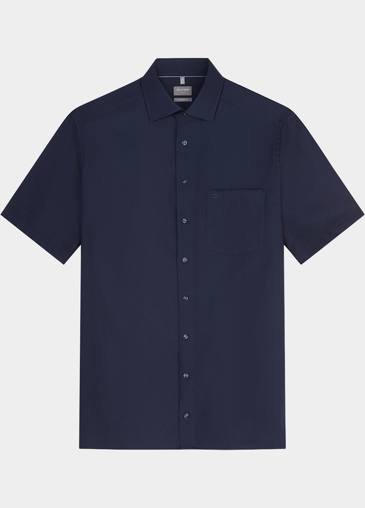 Olymp Zakelijk hemd korte mouw Blauw Luxor 104612/18