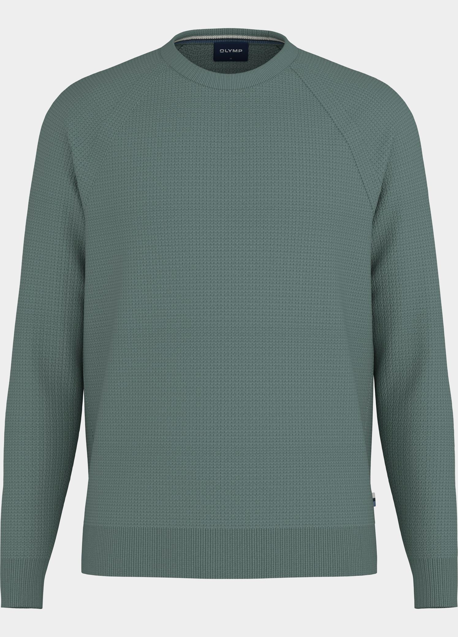Olymp Pullover heren Groen Pullover Strick 536085/45