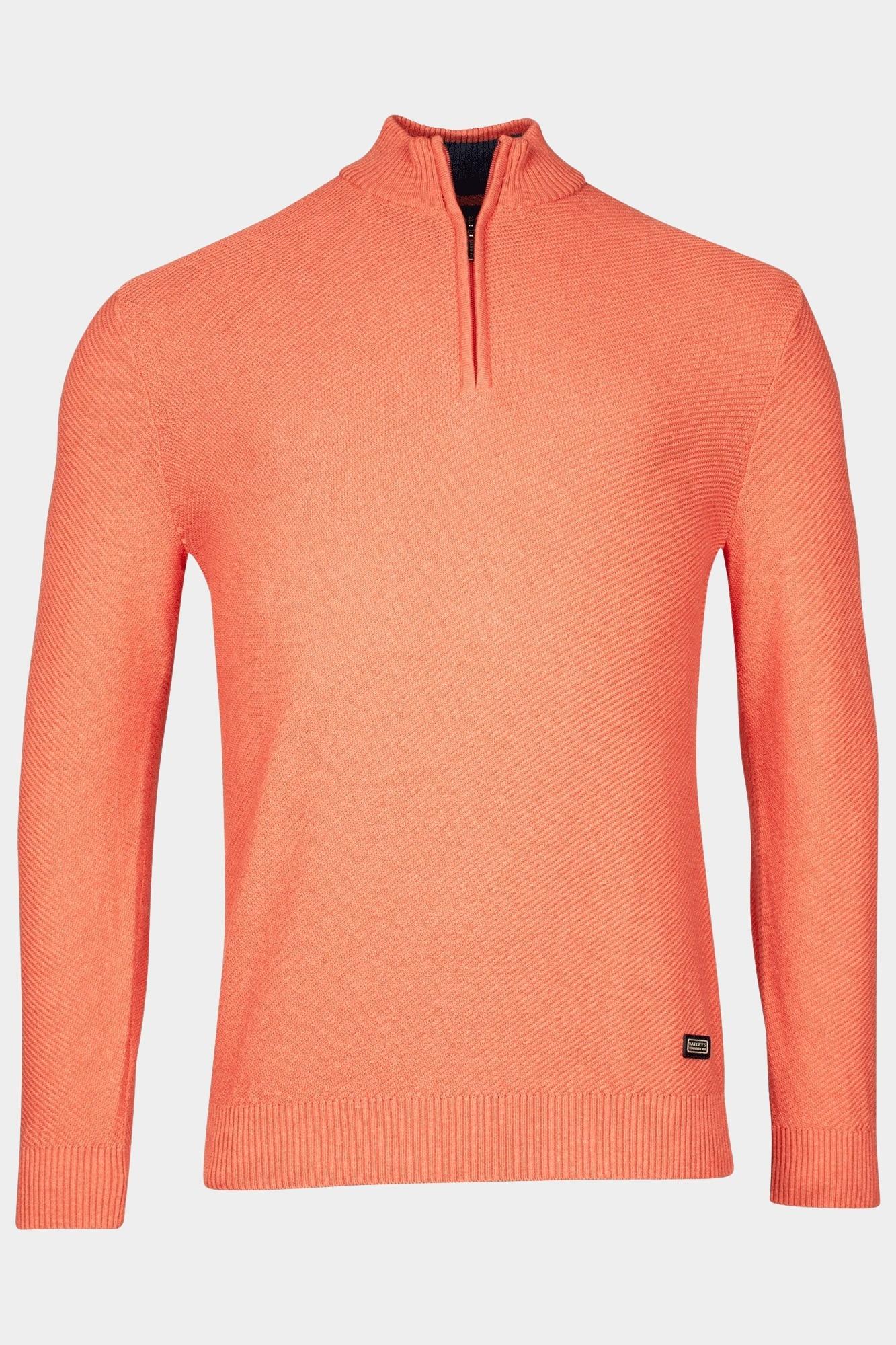 Baileys Half Zip Rood Pullover 1/2 zip diagonal str 518462/325