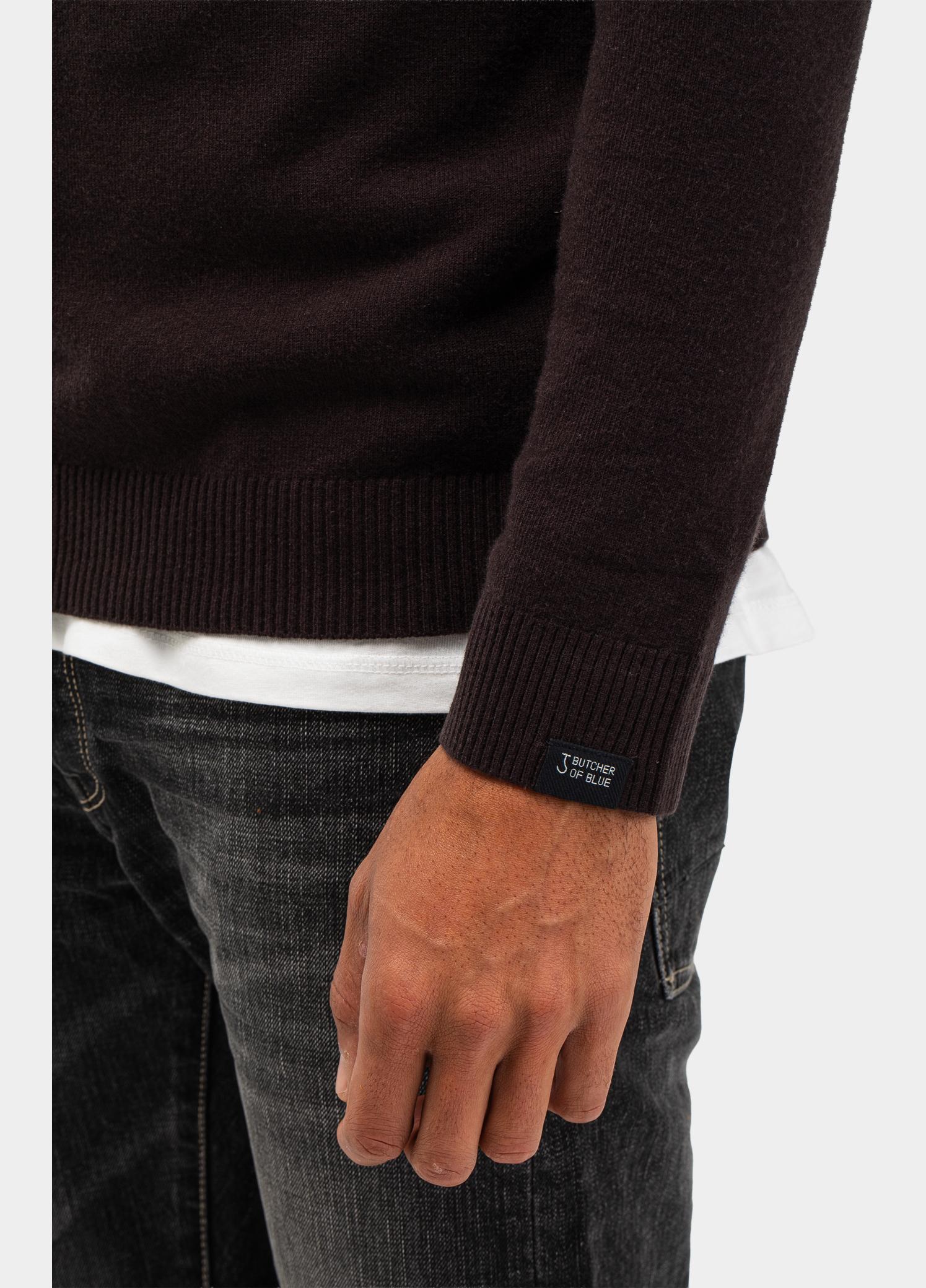 Butcher of Blue Turtle neck Bruin Clifden M2626103/694