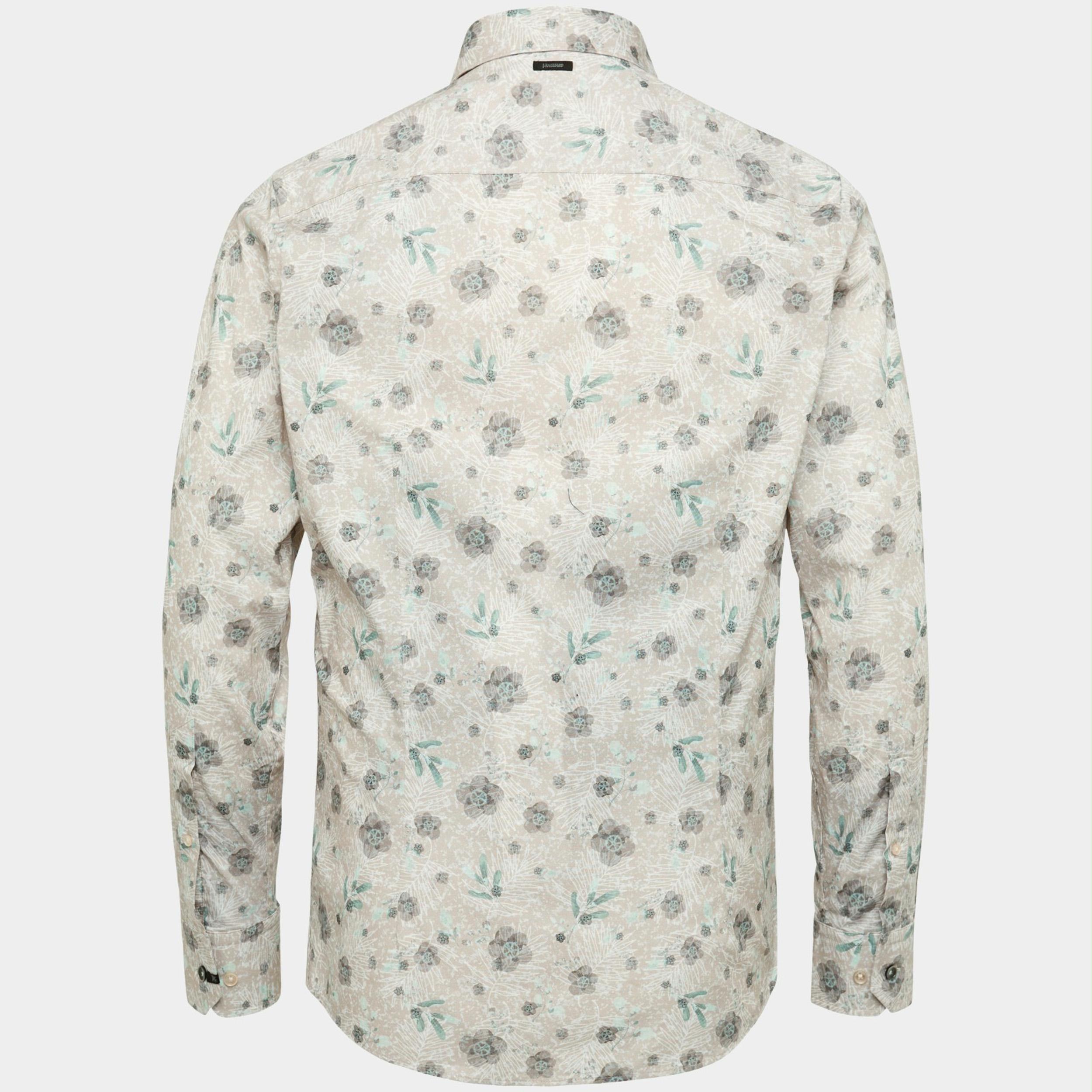 Vanguard Casual hemd lange mouw Beige Long Sleeve Shirt Print on po VSI2211290/8265