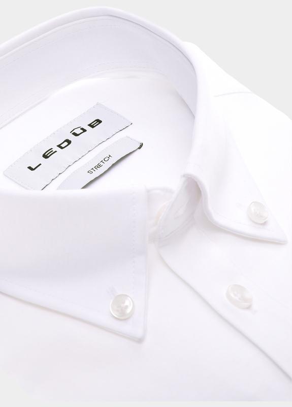 Ledub Polo lange mouw Wit  0702126/910-000-000