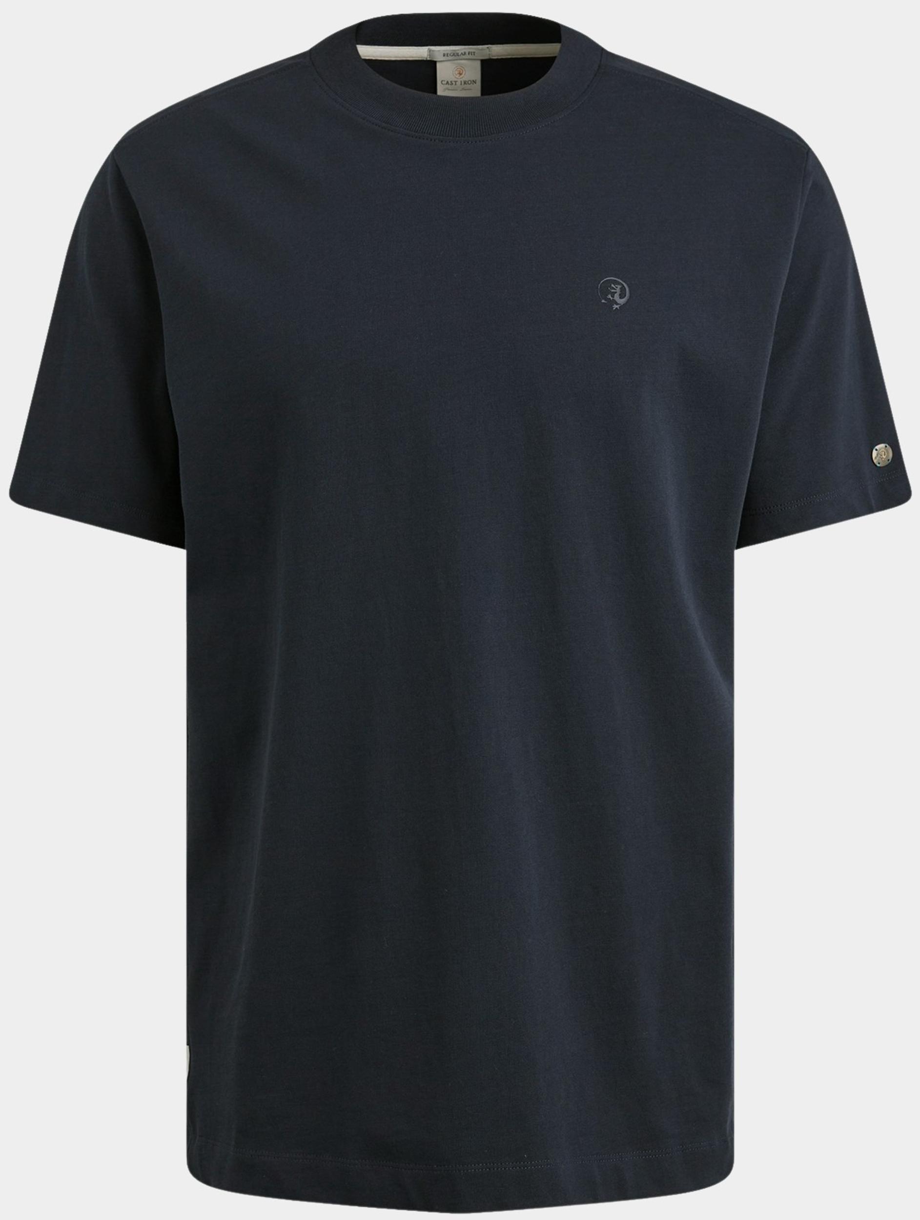 Cast Iron T-shirt korte mouw Blauw Short sleeve r-neck regular f CTSS2505587/5287