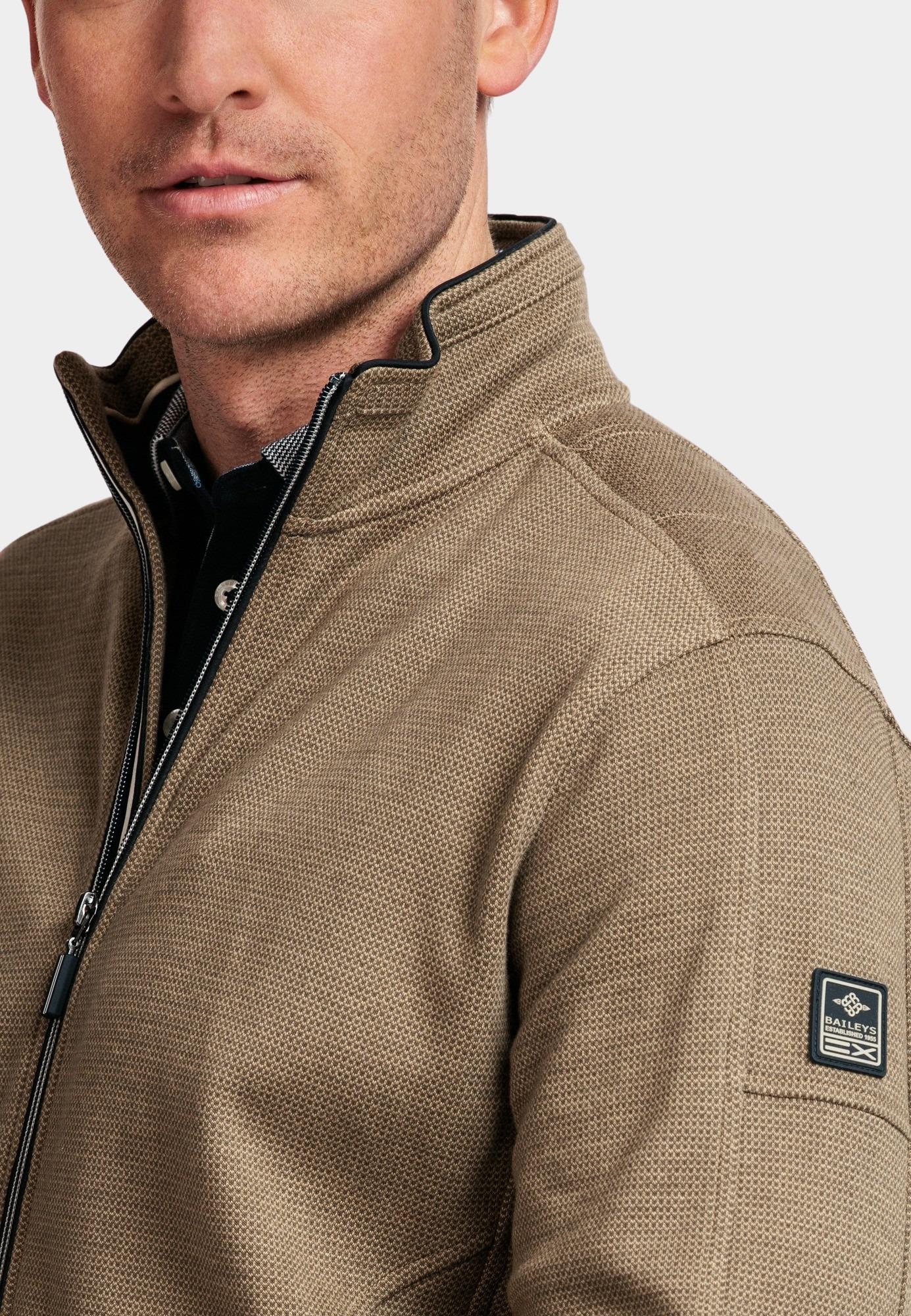 Baileys Vest Groen Sweat Cardigan Zip  2-tone ja 412237/75