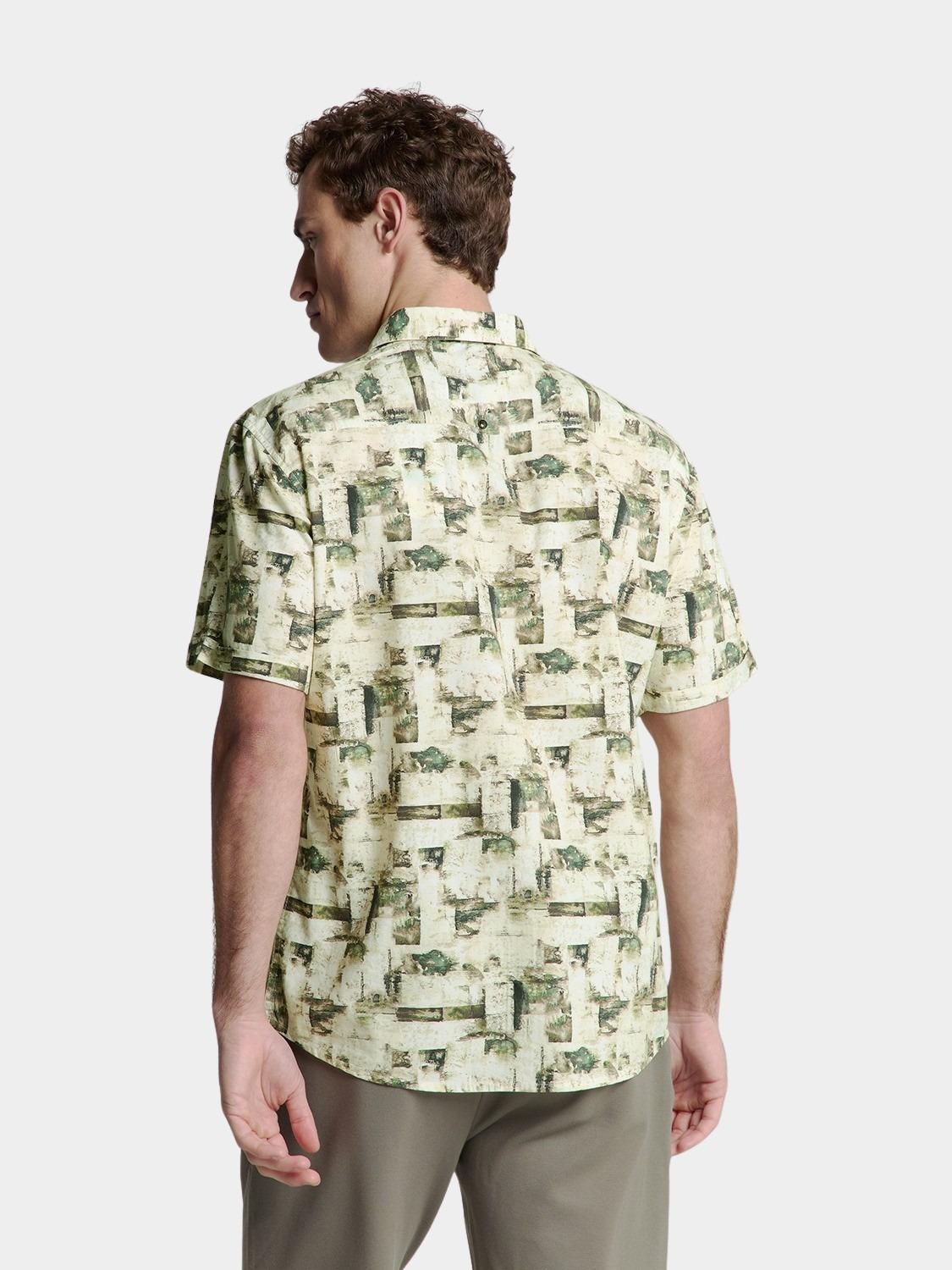 No Excess Casual hemd korte mouw Groen  27490310/050