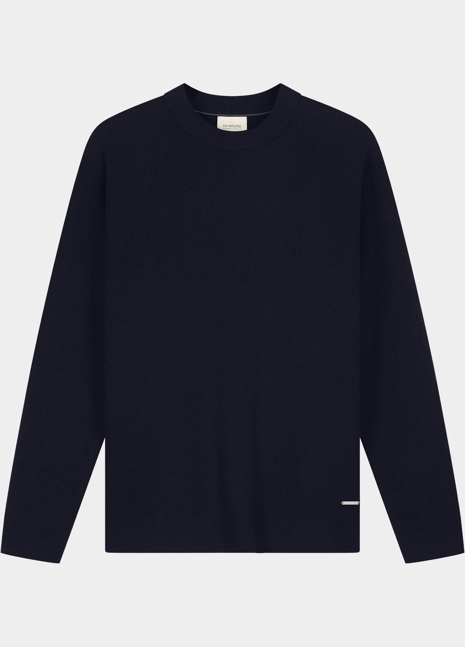 Dstrezzed Pullover heren Blauw Oscar Rib Mockneck 406824/649