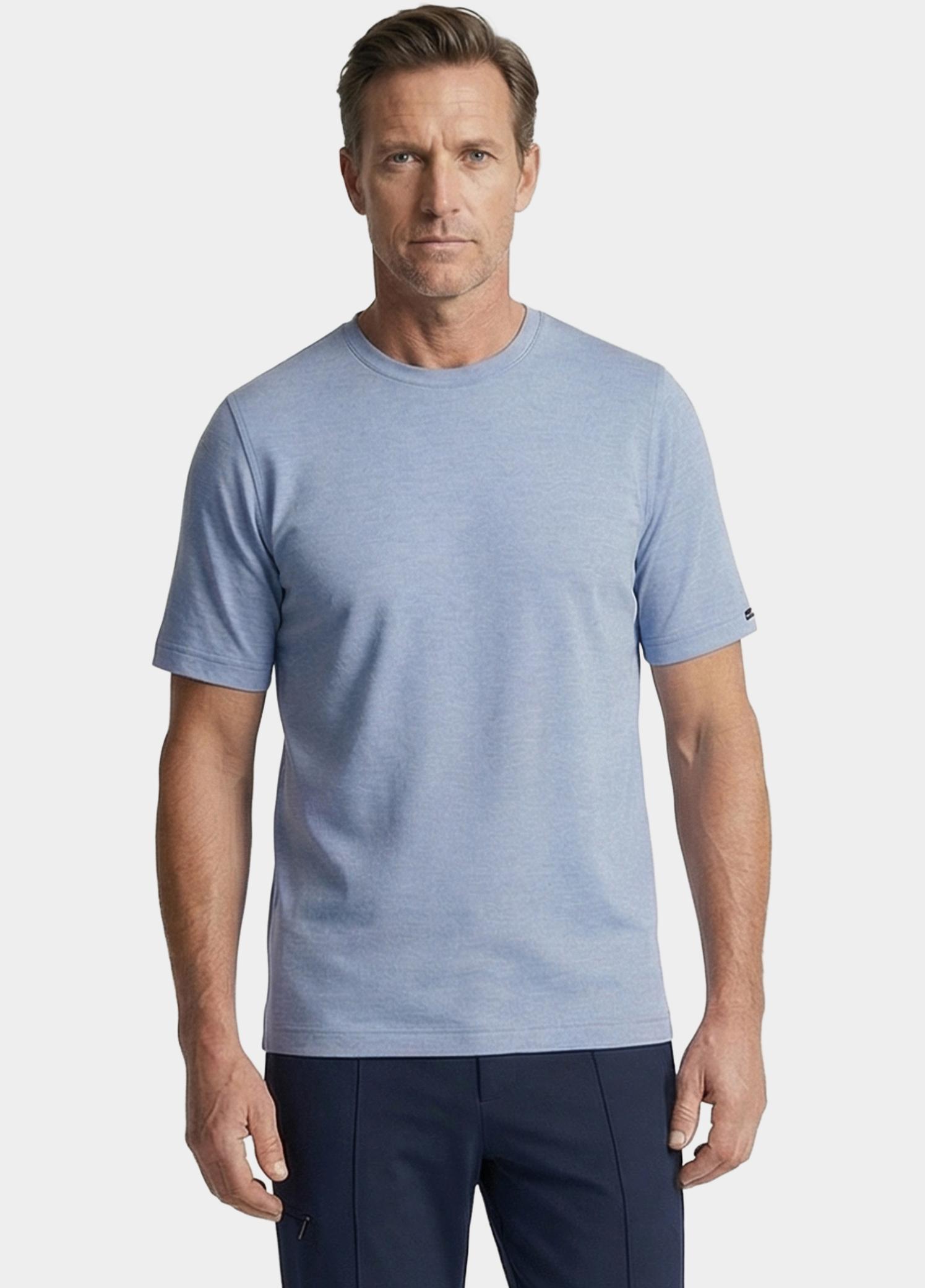 Baileys T-shirt heren Blauw T-Shirt crew neck   2-tone 615077/65