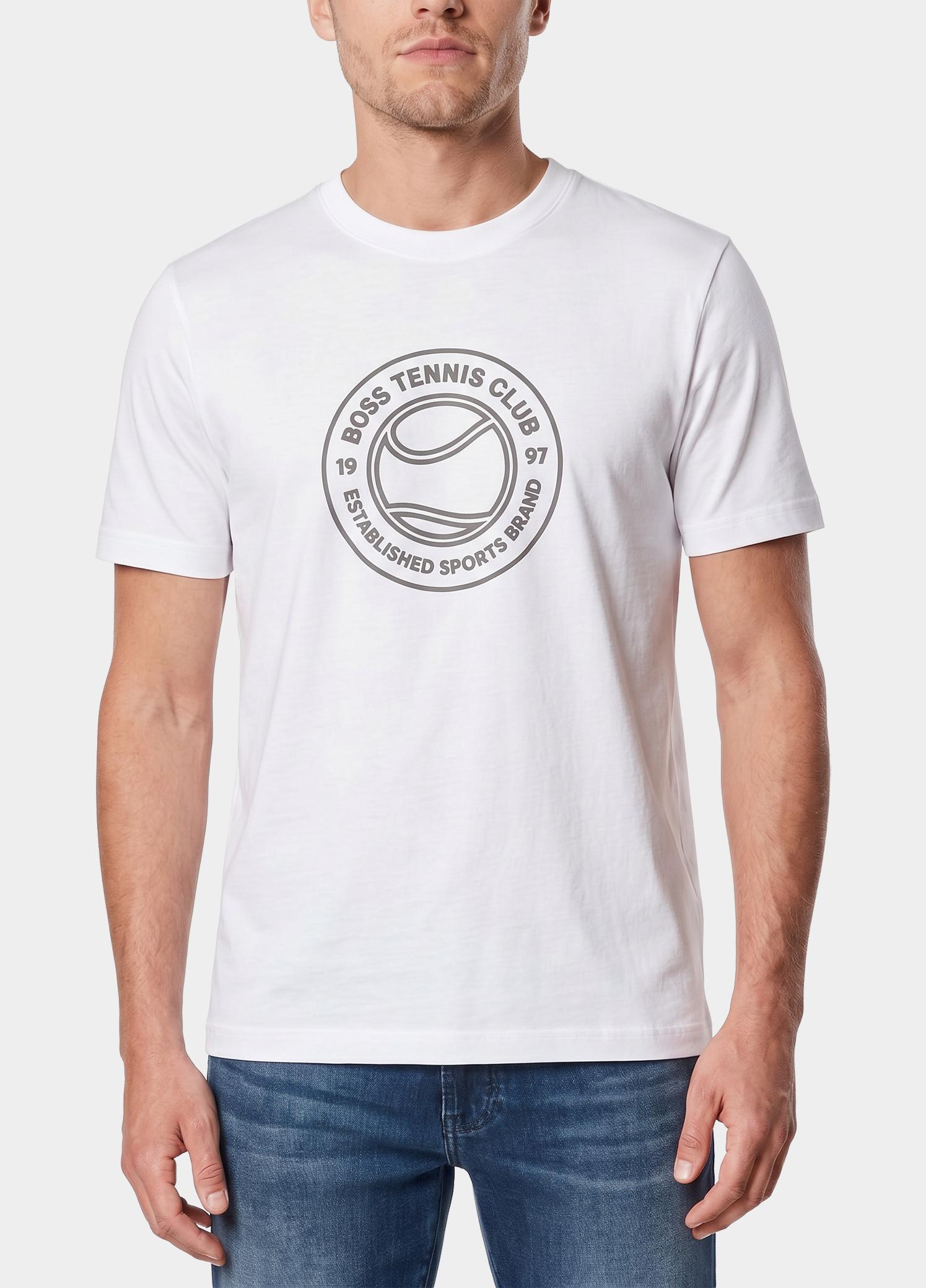 BOSS Green T-shirt heren Wit TS_Join Logo 10274735 01 50553648/100