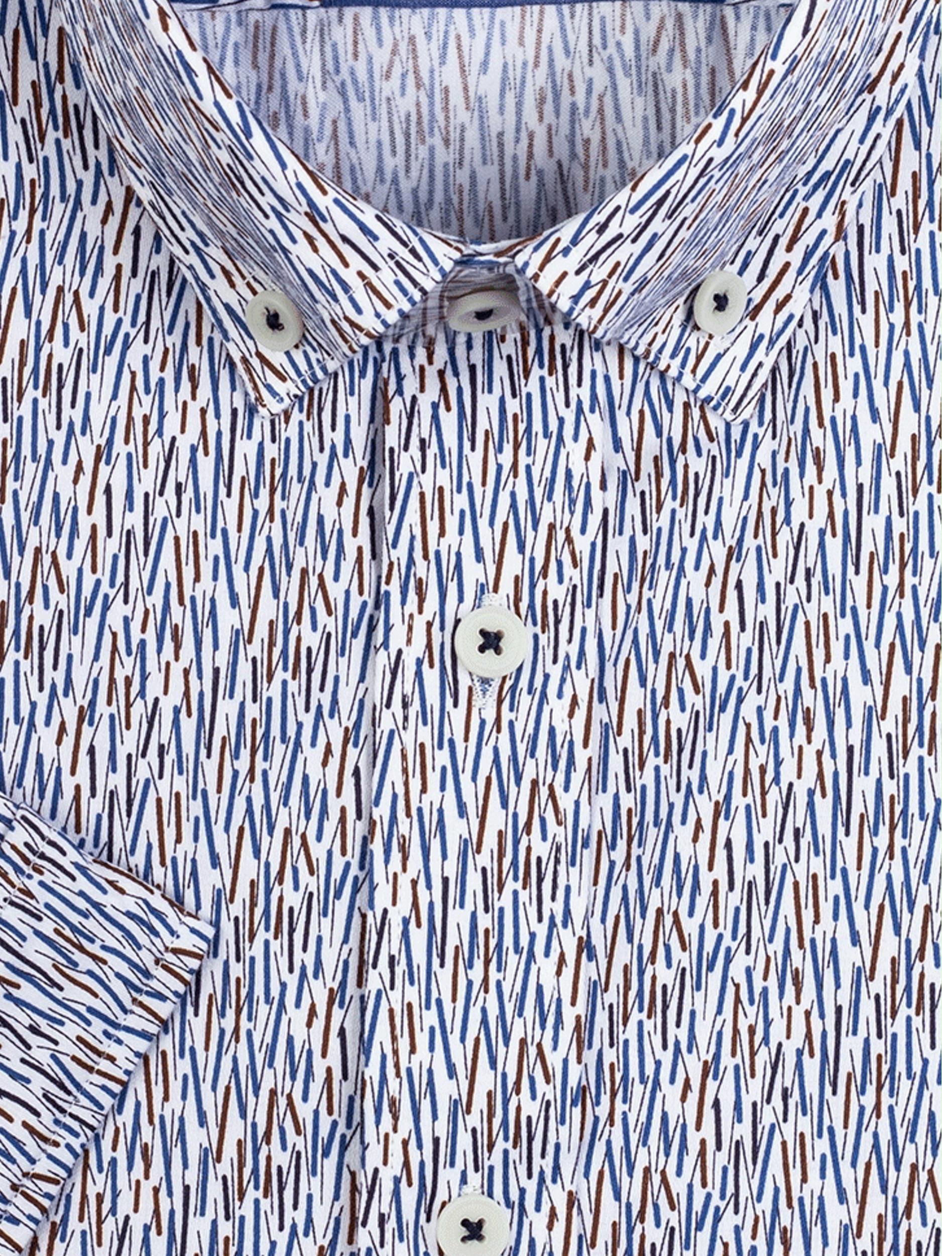 Giordano Casual hemd korte mouw Blauw League 316013/60