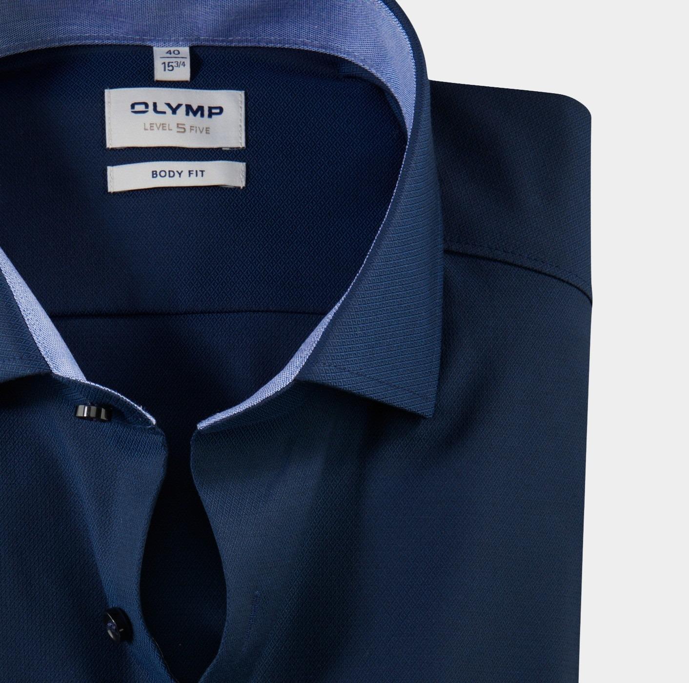 Olymp Business hemd lange mouw Blauw 0531/64 Hemden 053164/14