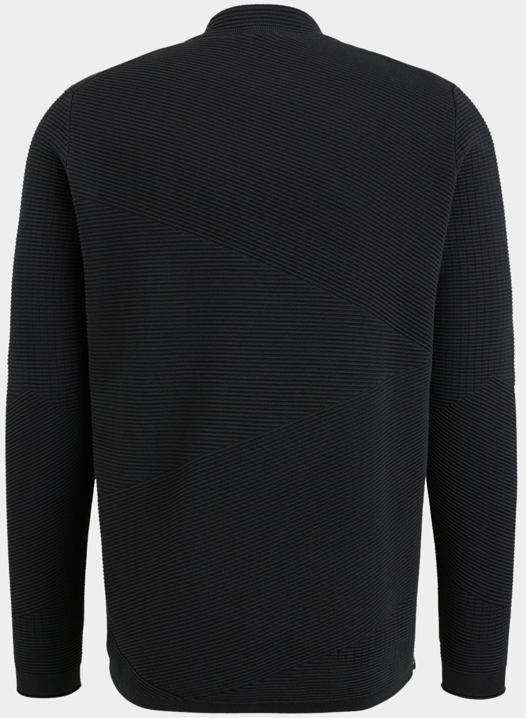 Cast Iron Pullover Zwart Mock neck cotton modal mockne CKW2309339/9067