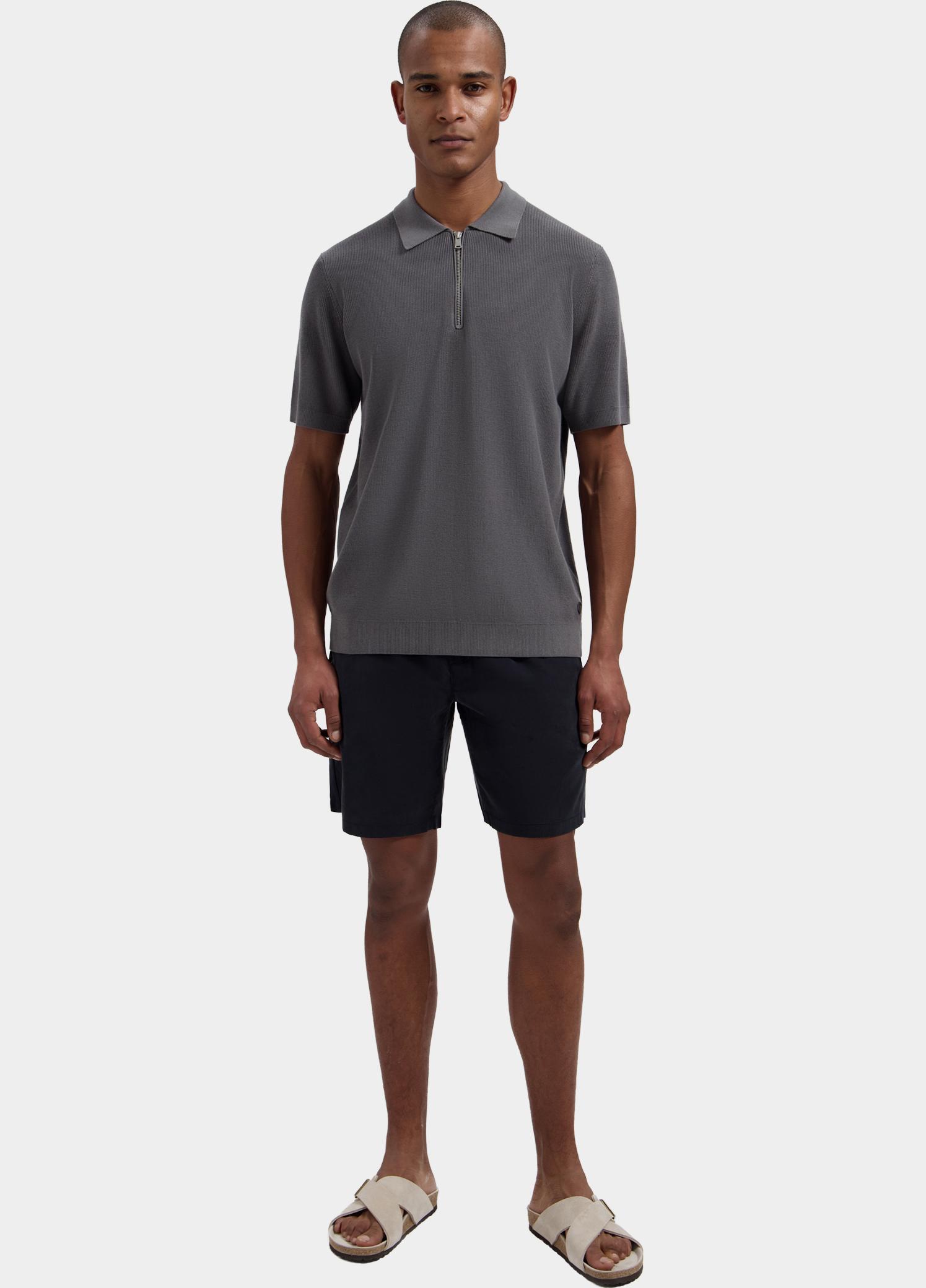 Dstrezzed Polo heren Grijs Silas Zip Polo 421158/879