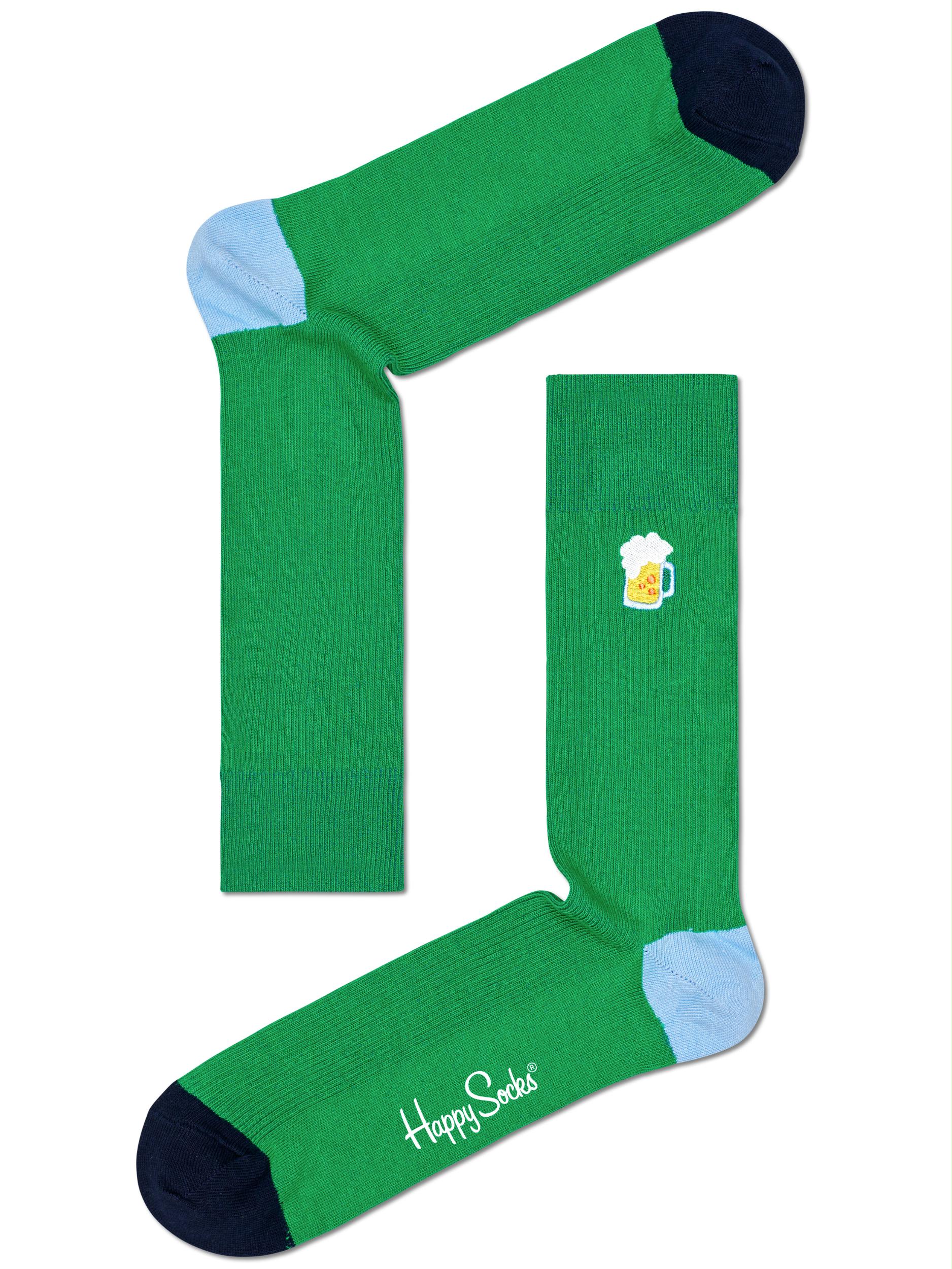 Happy Socks Sokken Groen Beer 2-pack Gift Box cadeaubox XBEE02/7300