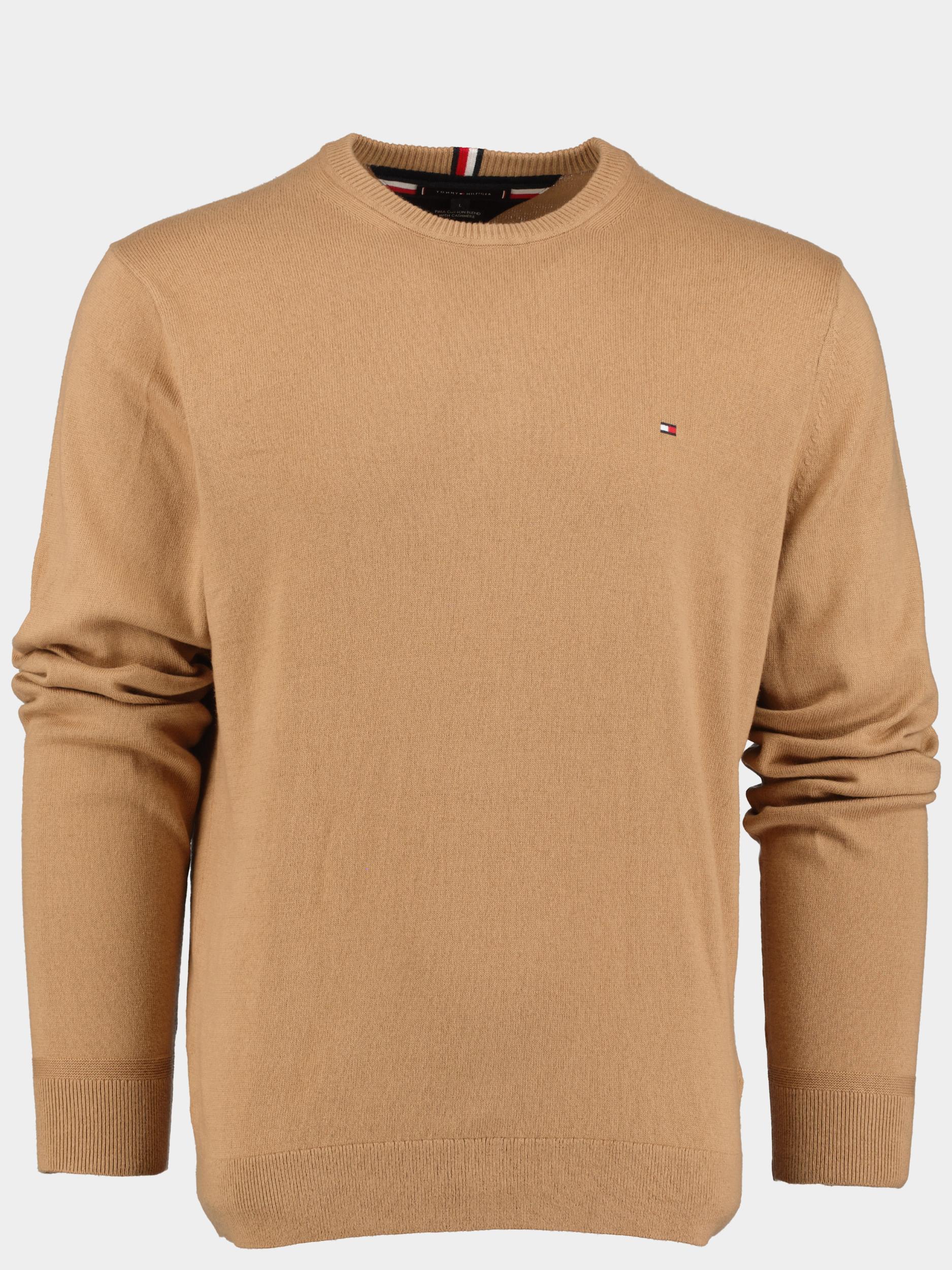 Tommy Hilfiger Pullover Beige Pima Org Ctn Cashmere Crew nec MW0MW28046/GW8