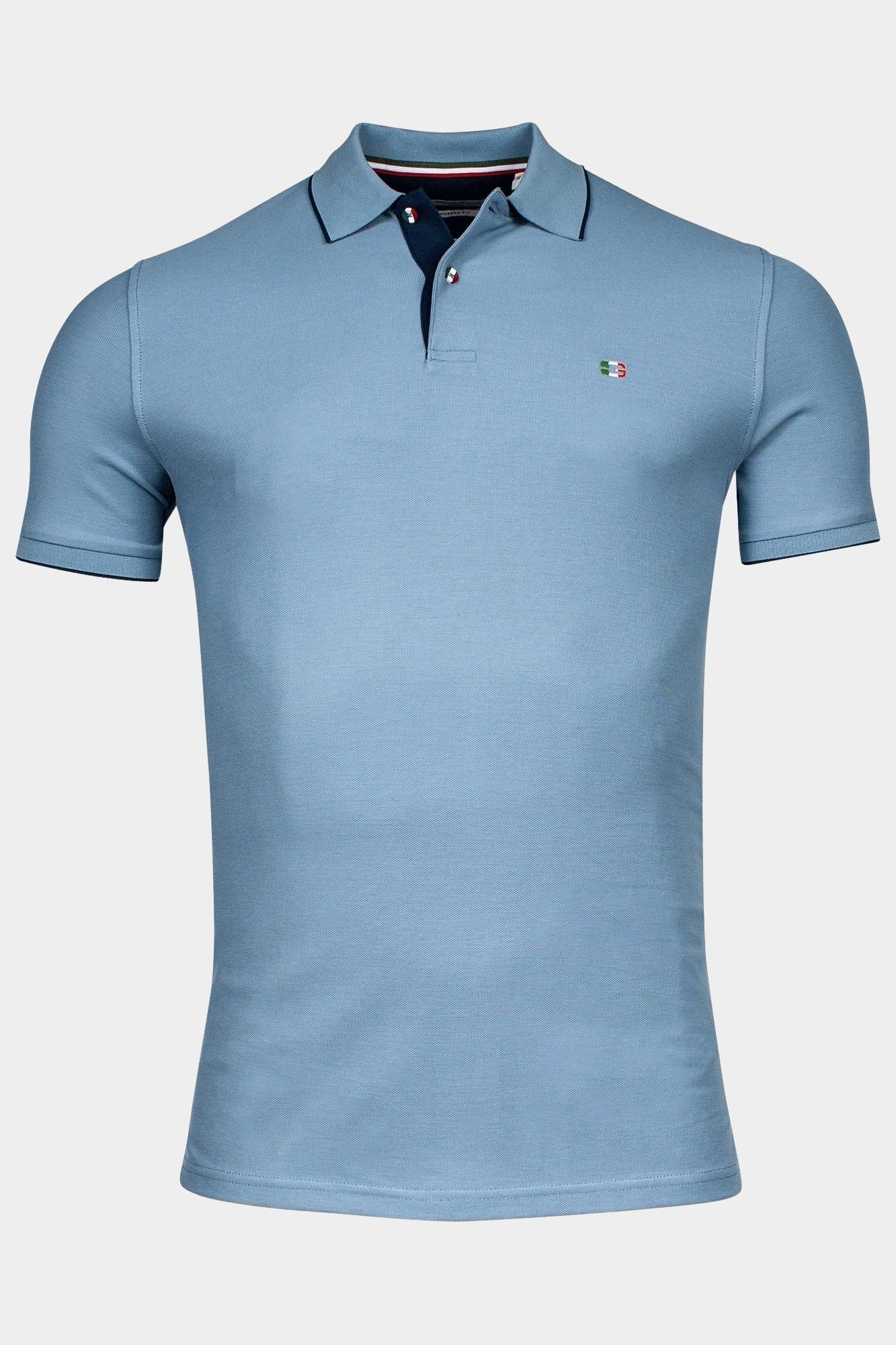 Giordano Polo korte mouw Blauw Nico short sleeve signature p 516587/62