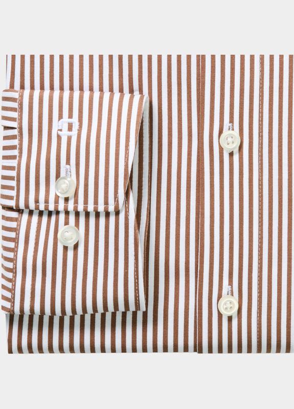 Olymp Zakelijk overhemd heren Bruin Luxor 24/Seven 123284/27