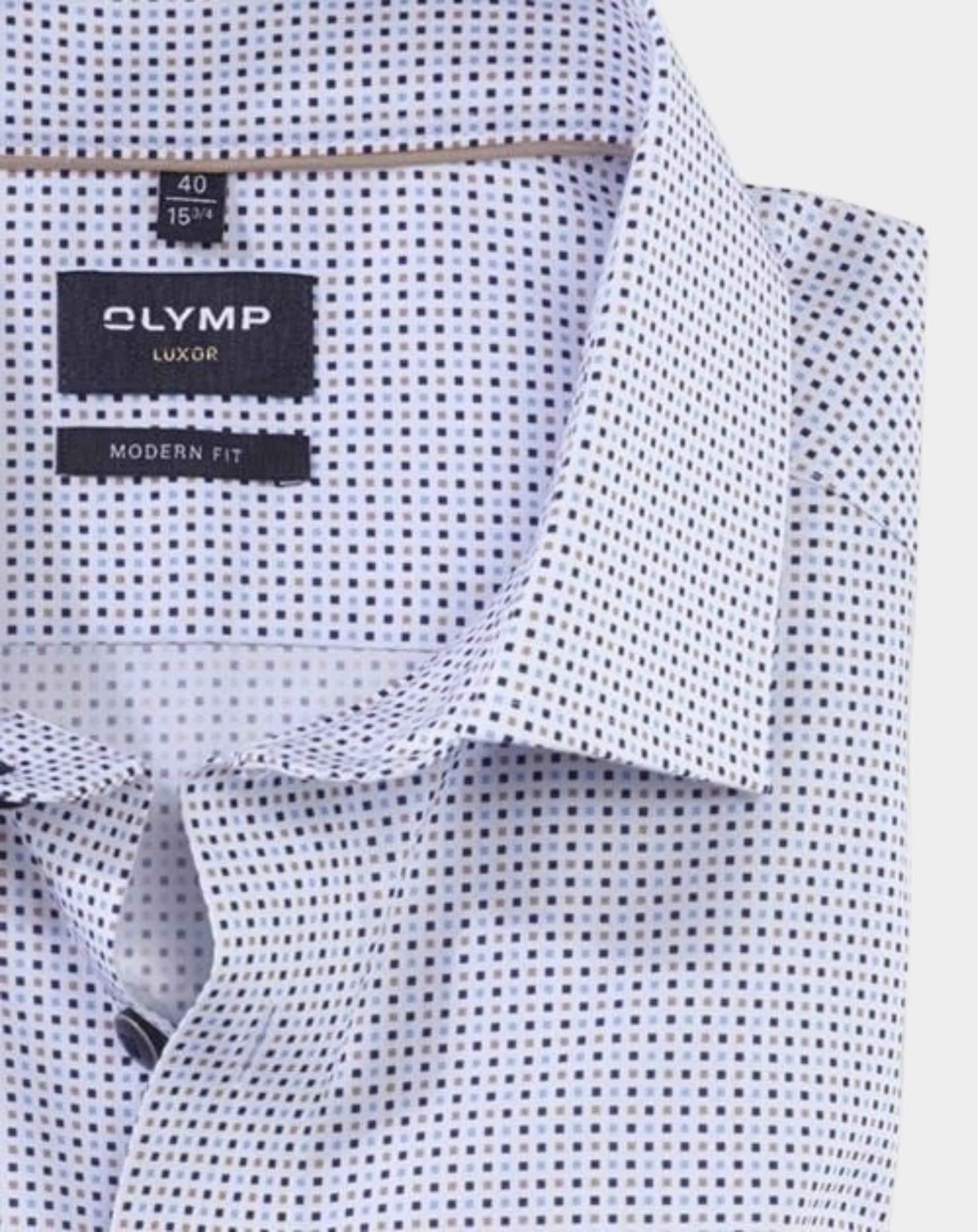 Olymp Business hemd korte mouw Multi 1320/32 Hemden 132032/22