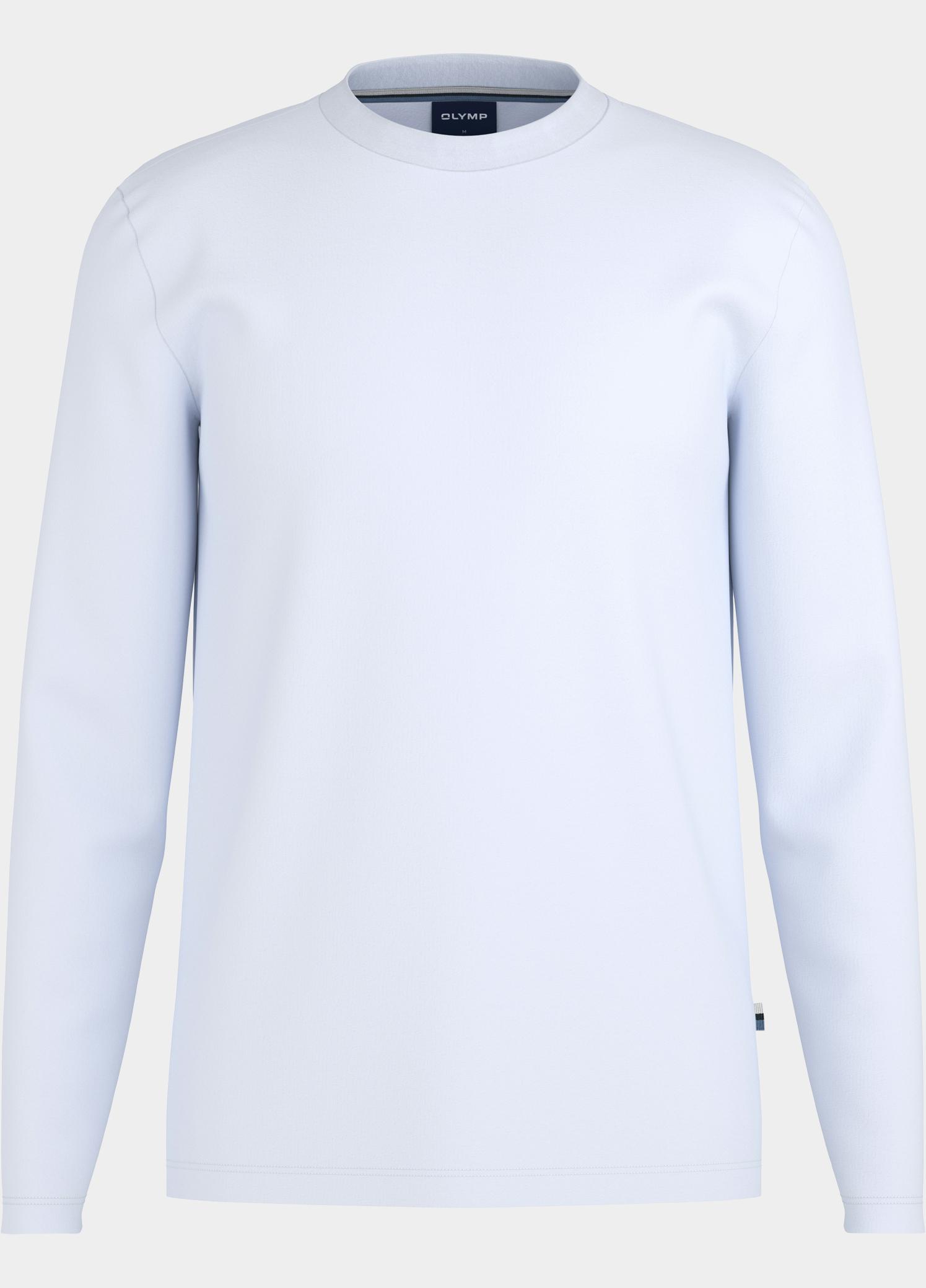 Olymp longsleeve heren Wit Basic Longsleeve 560024/00