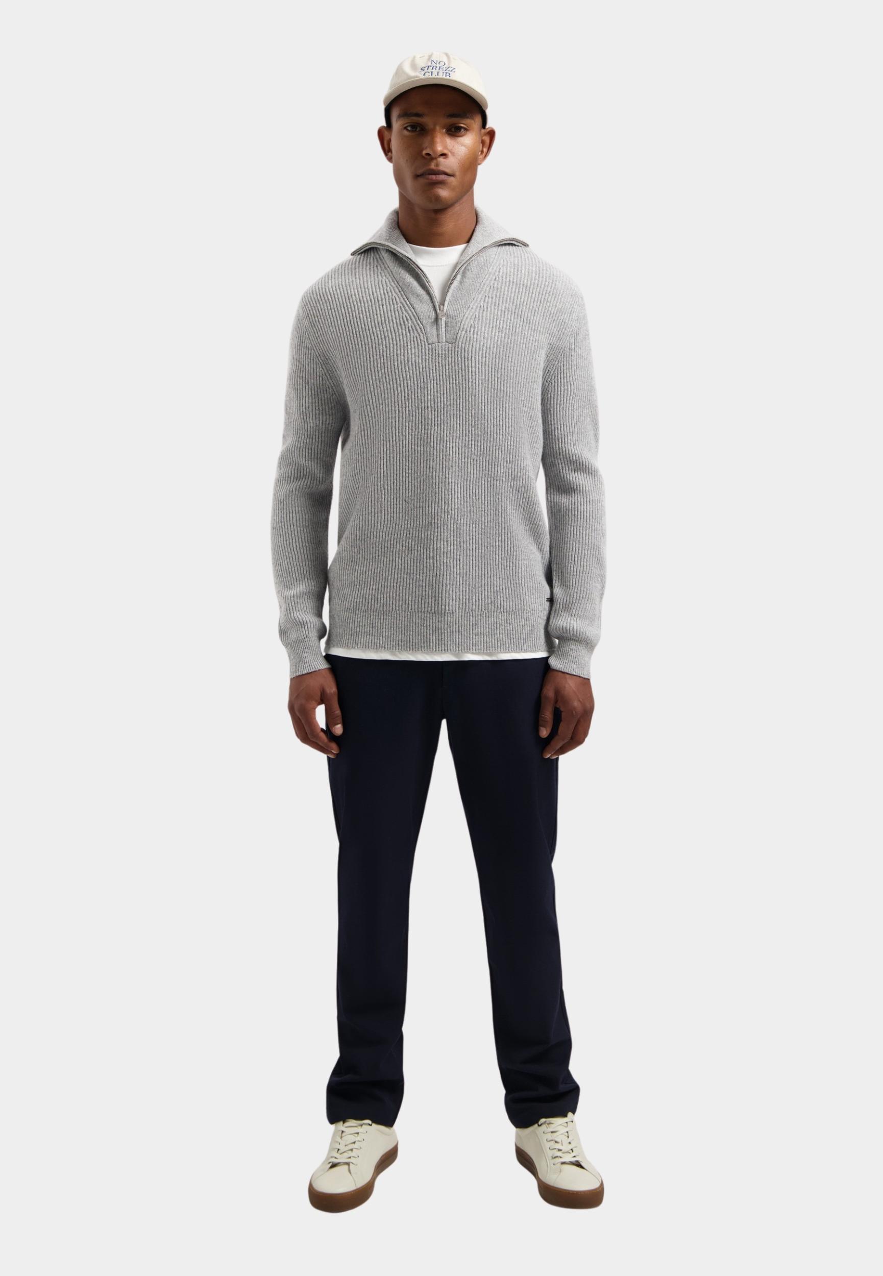 Dstrezzed Half Zip Grijs DS_Stefan Skipper 405939/810