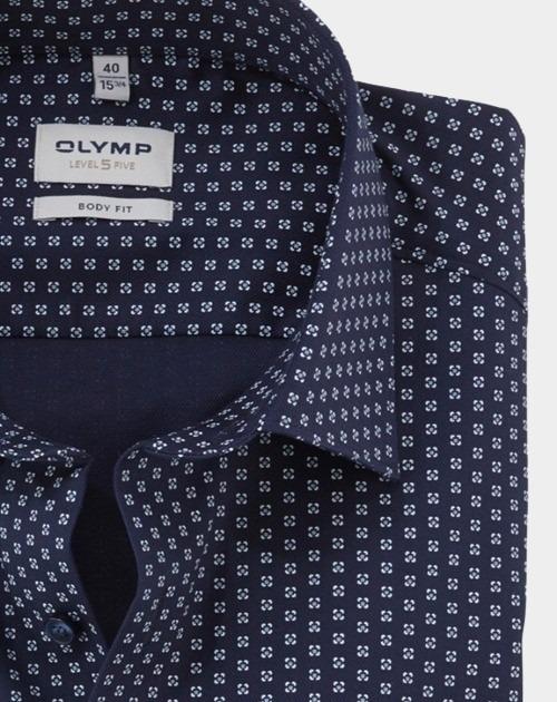 Olymp Overhemd extra lange mouw Blauw Level Five 207879/18