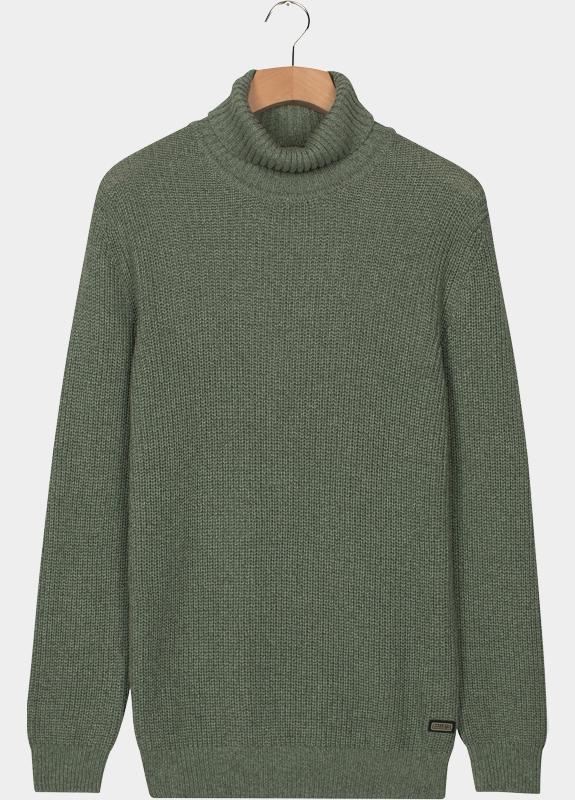 Baileys Coltrui Groen High Neck Pullover Mouline Ri 528529/725