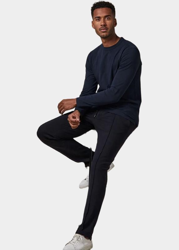 Profuomo T-shirt lange mouw Blauw  PP2T00002/B