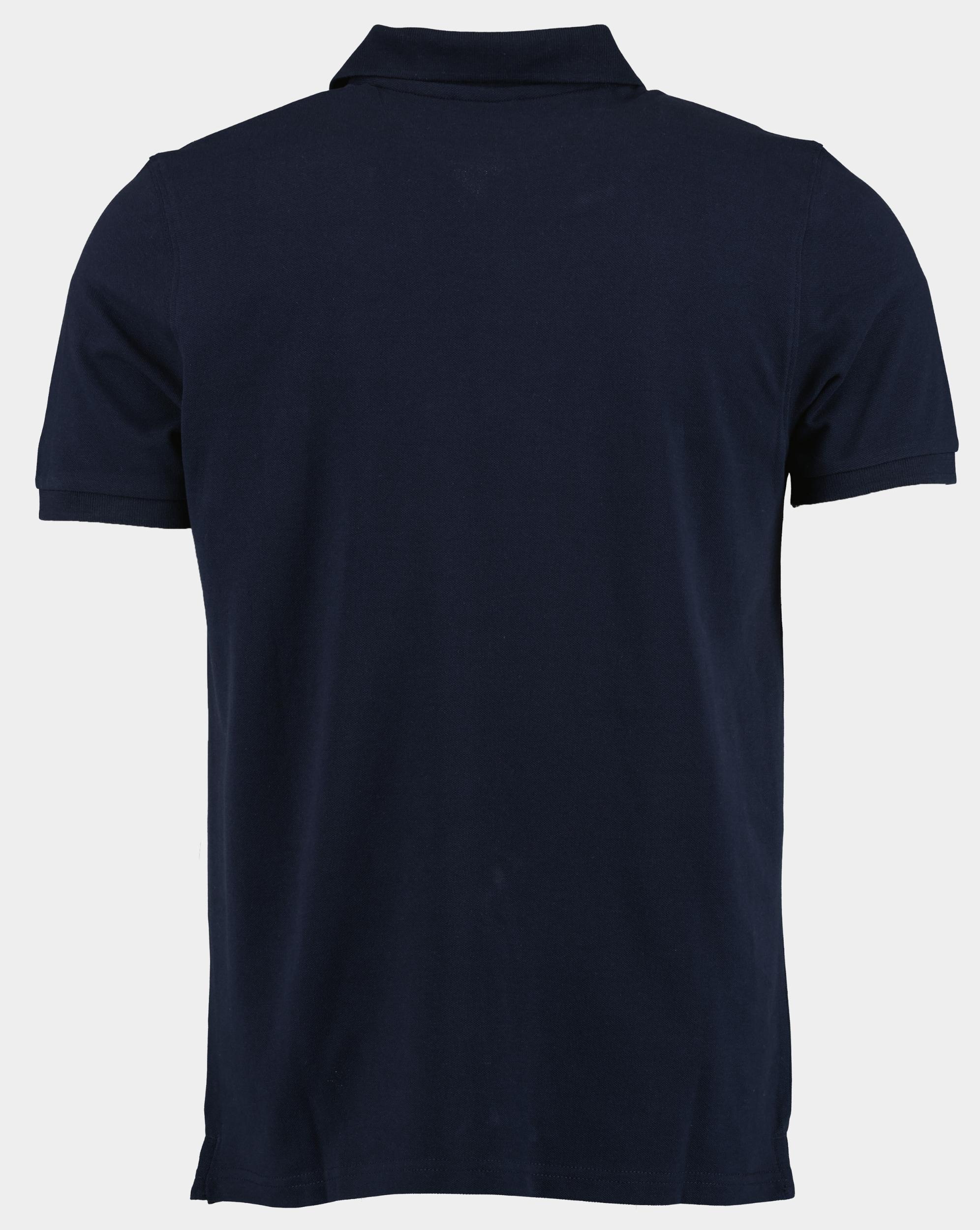 Bos Polo korte mouw Blauw Polo Slim Fit 2200900/220
