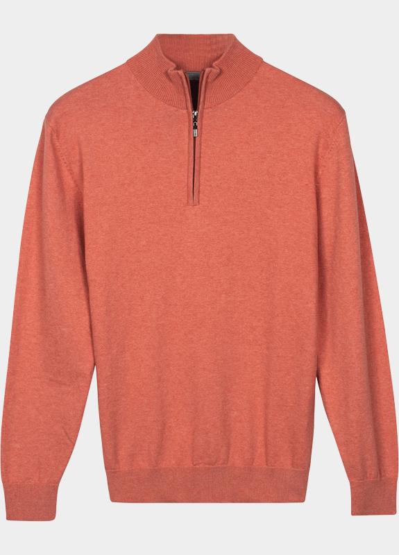 Baileys Half Zip Oranje Pullover 1/2 Zip  12gg Single 618400CCT-3/355
