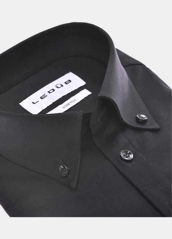 Ledub Polo lange mouw Zwart  0143117/290-000-000