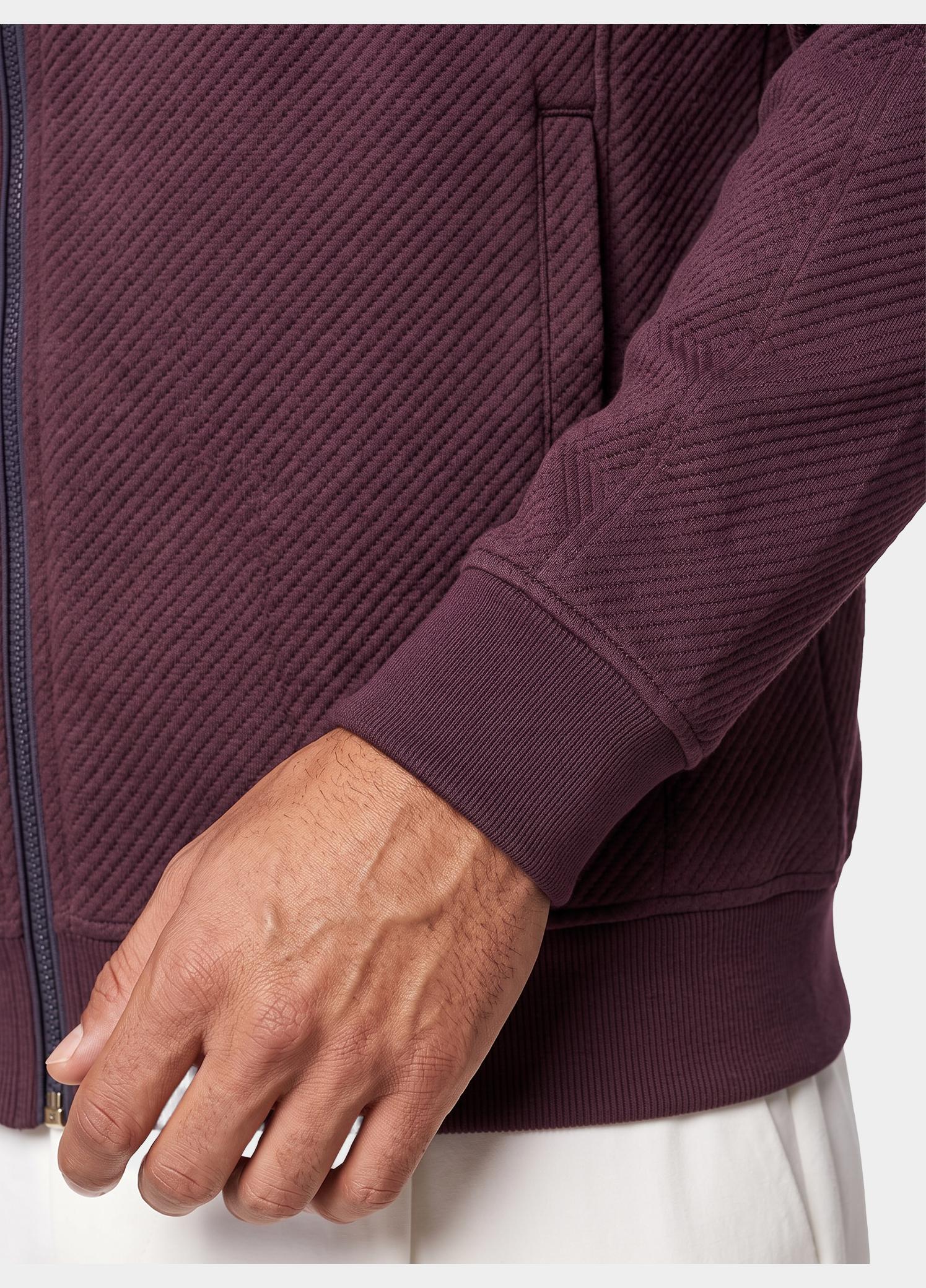 Baileys sweatvest heren Paars Sleeve Pocket, Diagonal Struc 622220/49