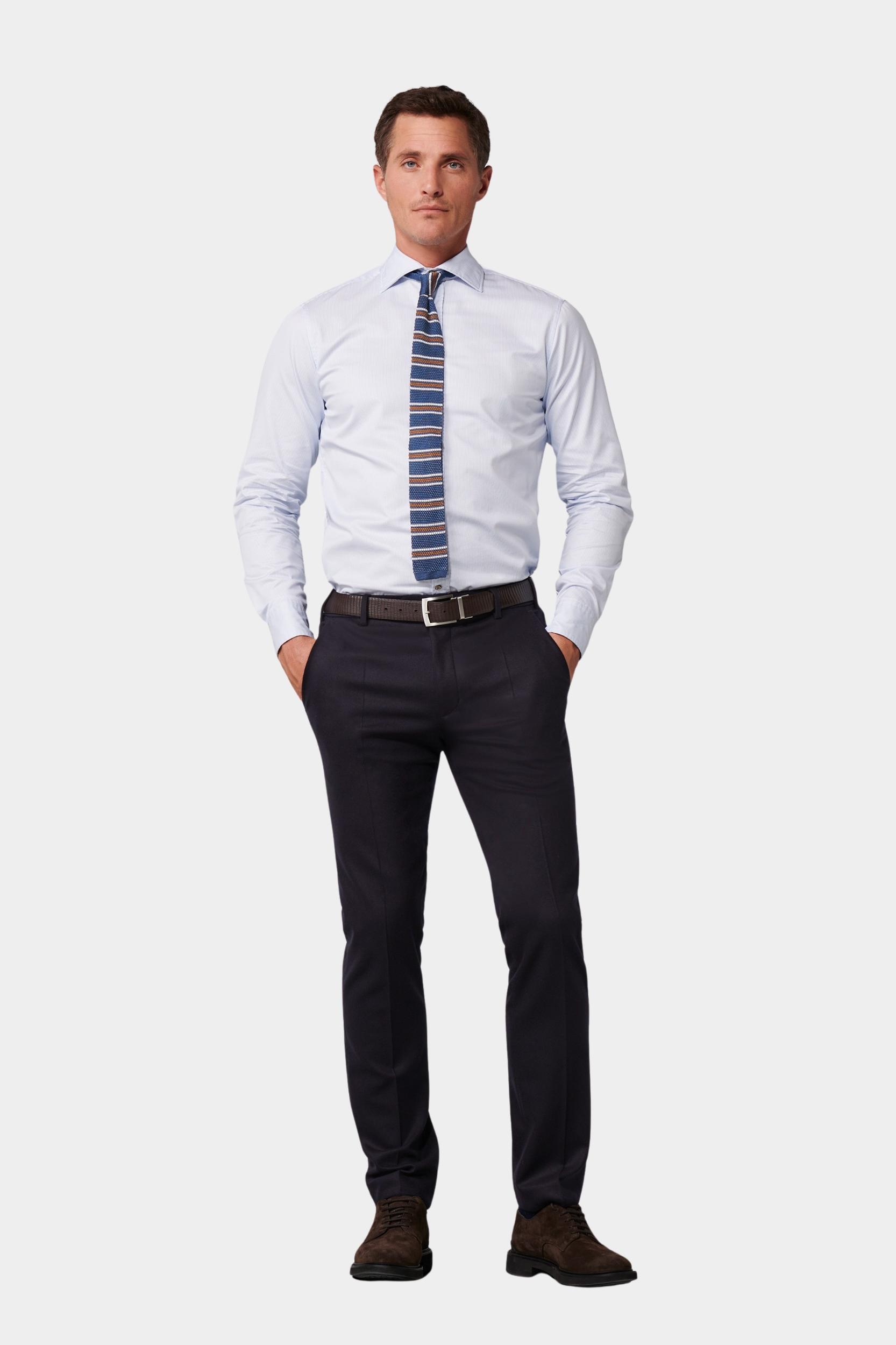 Meyer Wollen Pantalon Blauw BONN Art.2-8901 1022890100/19