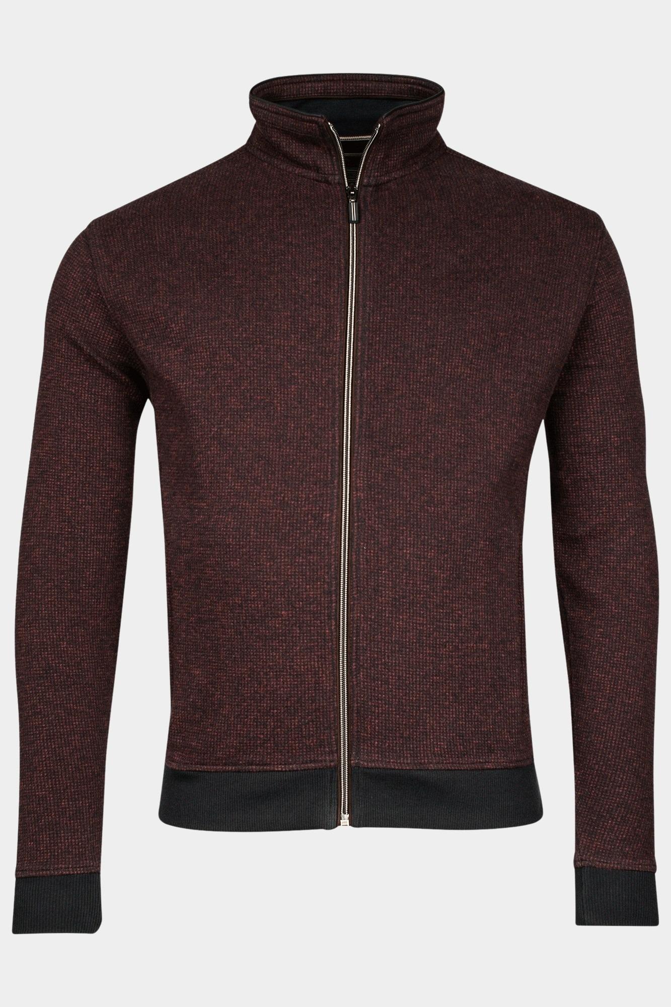 Baileys Vest Rood Sweat Cardigan Zip 422208/36