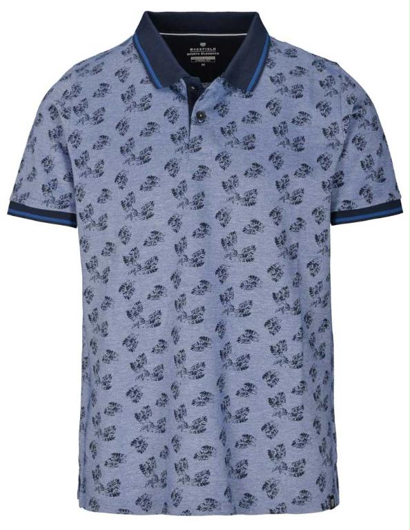 Basefield Polo korte mouw Blauw Polo Shirt 1 2 Arm 219017053 608