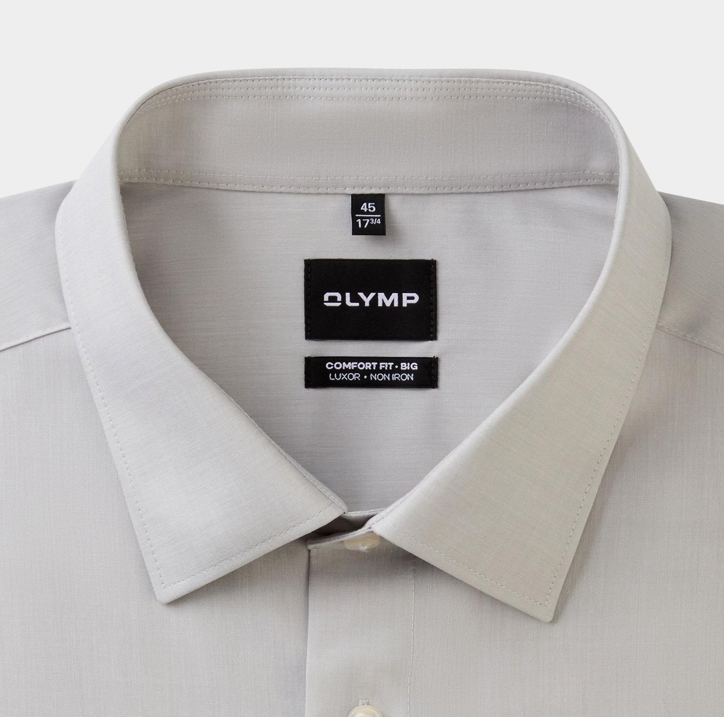 Olymp Business hemd lange mouw Grijs Big&Tall 141064/63