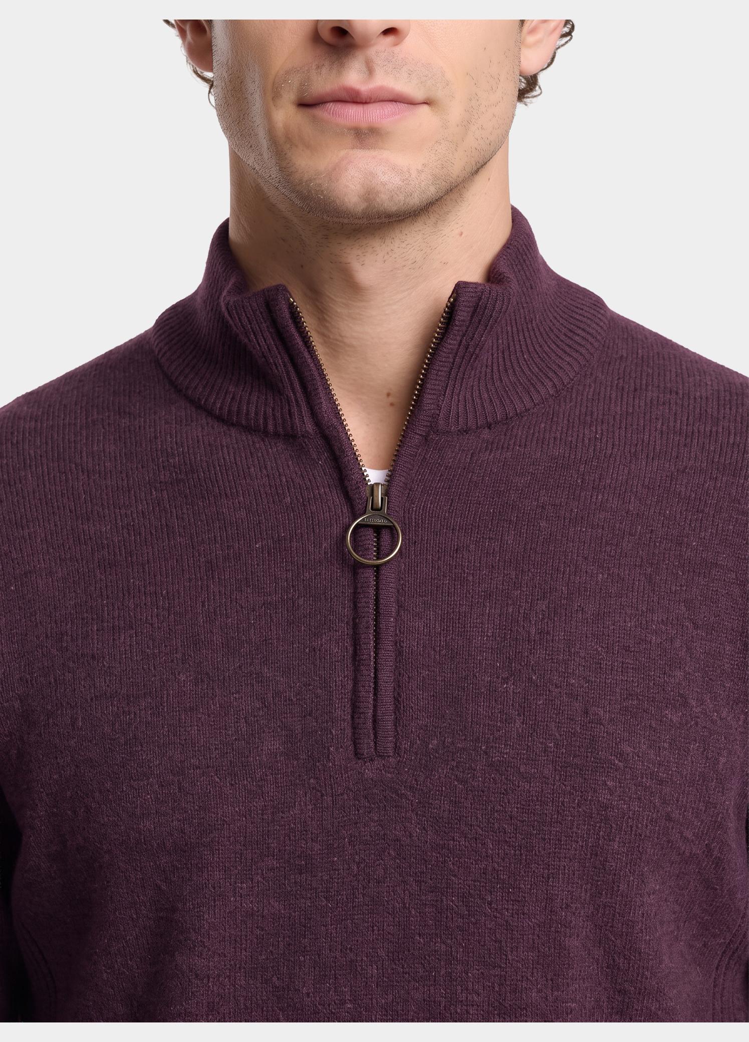 Barbour Half Zip Rood Holden MKN0837/SOS-RE77