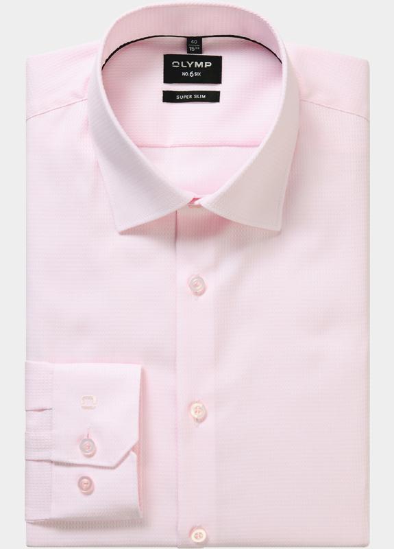 Olymp Overhemd extra lange mouw Roze No. Six 251019/30