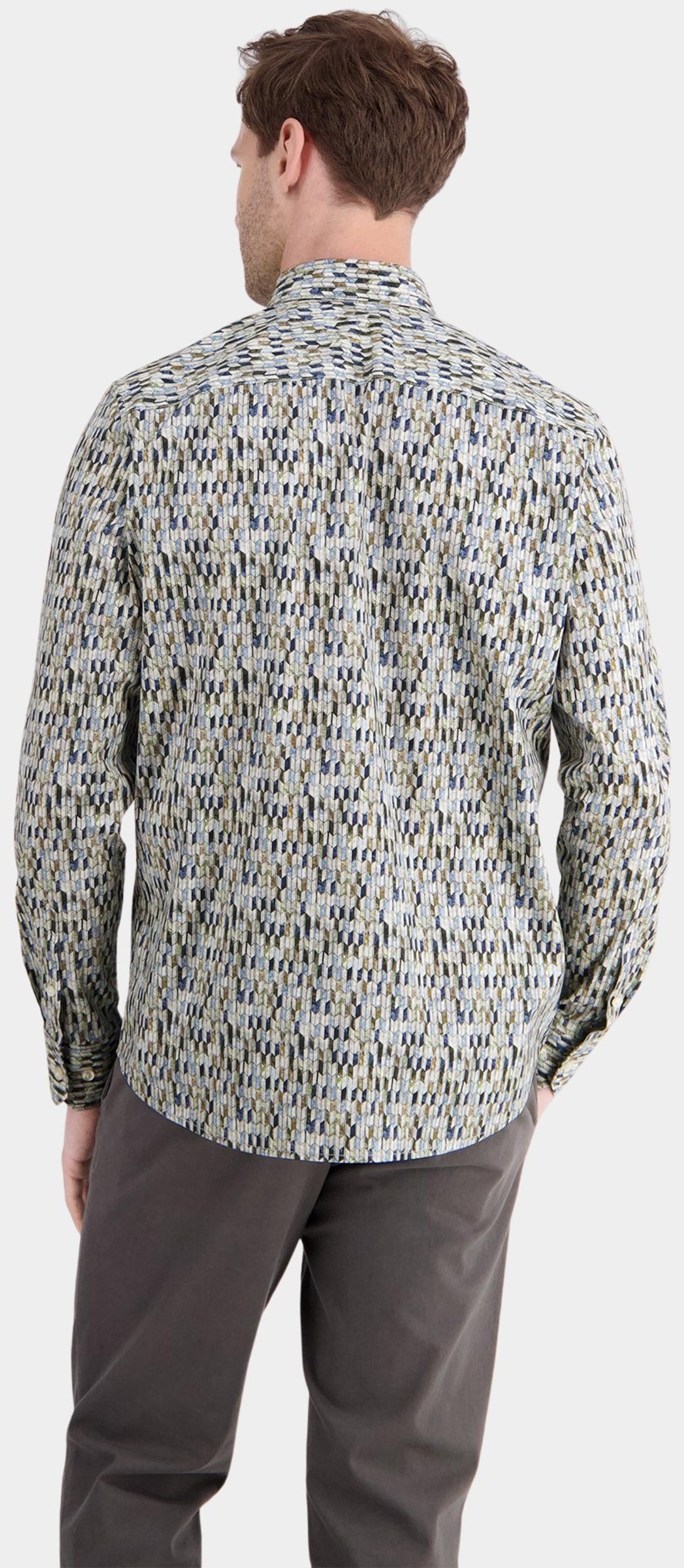 Lerros Casual hemd lange mouw Blauw  2581378/103