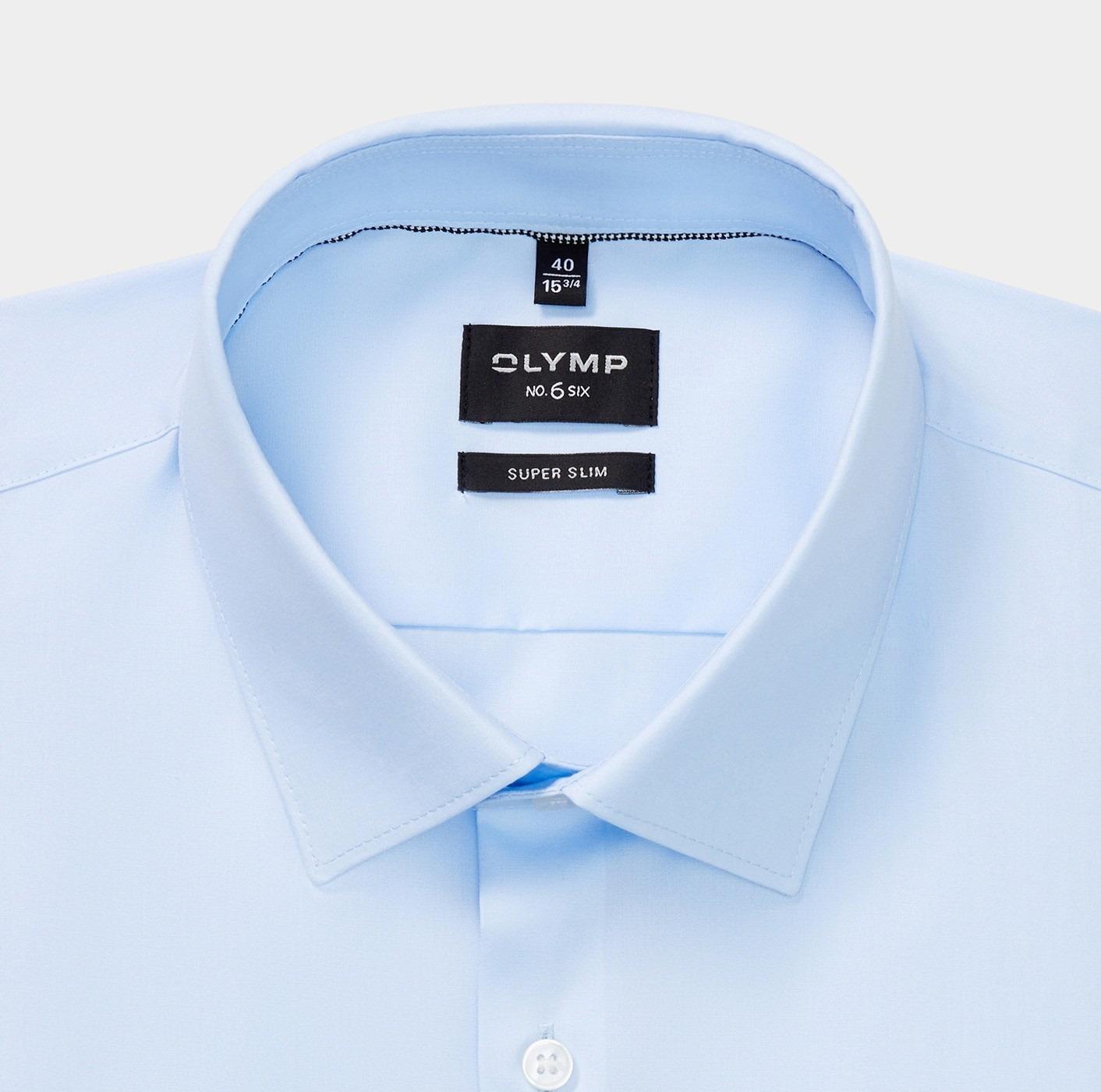 Olymp Business hemd lange mouw Blauw No. Six 046664/15