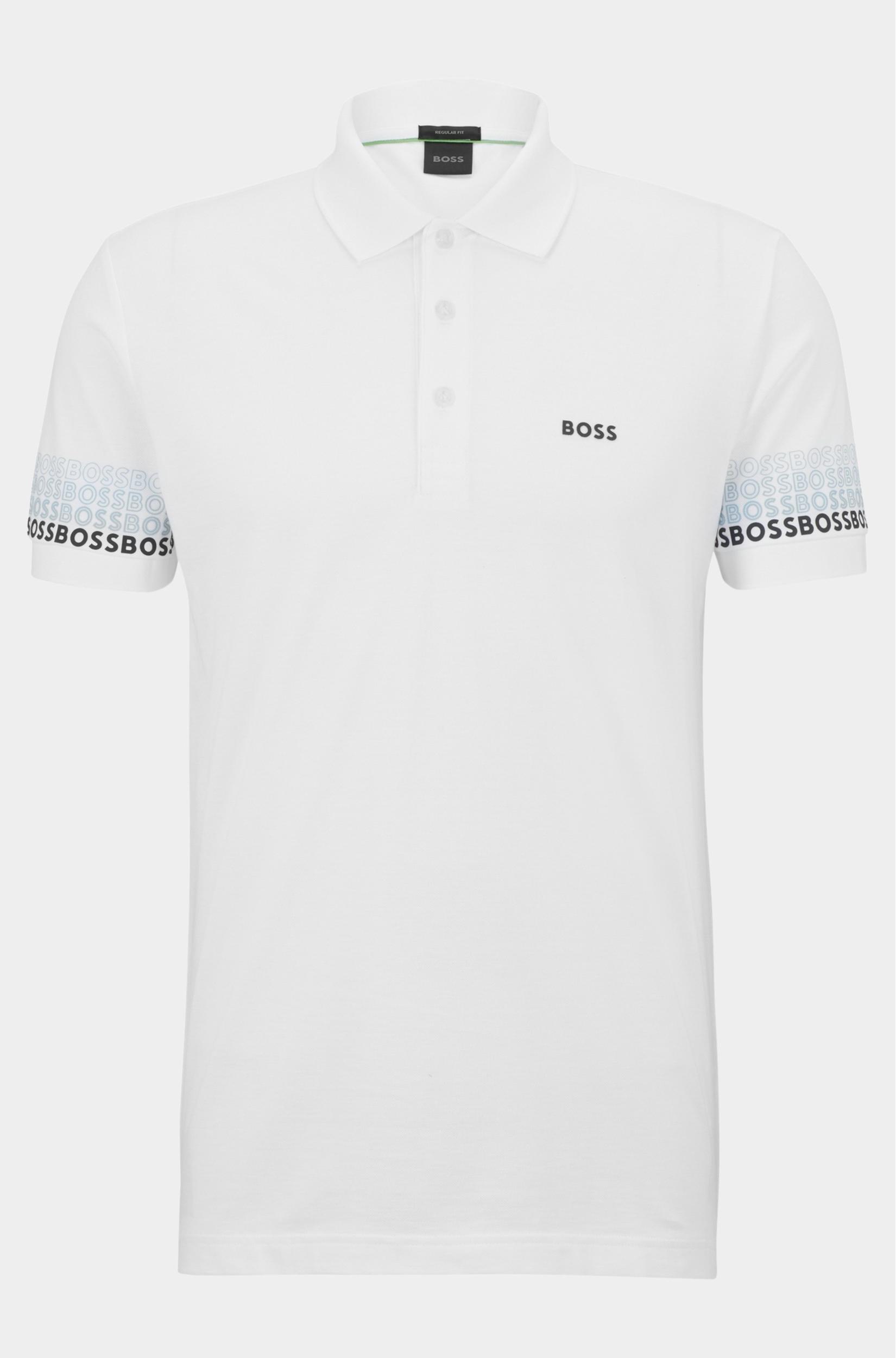 BOSS Green Polo korte mouw Wit Paddy 2 10249264 01 50488293/100