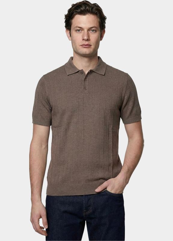 Innocente Polo heren Bruin  323/8017 Mokka