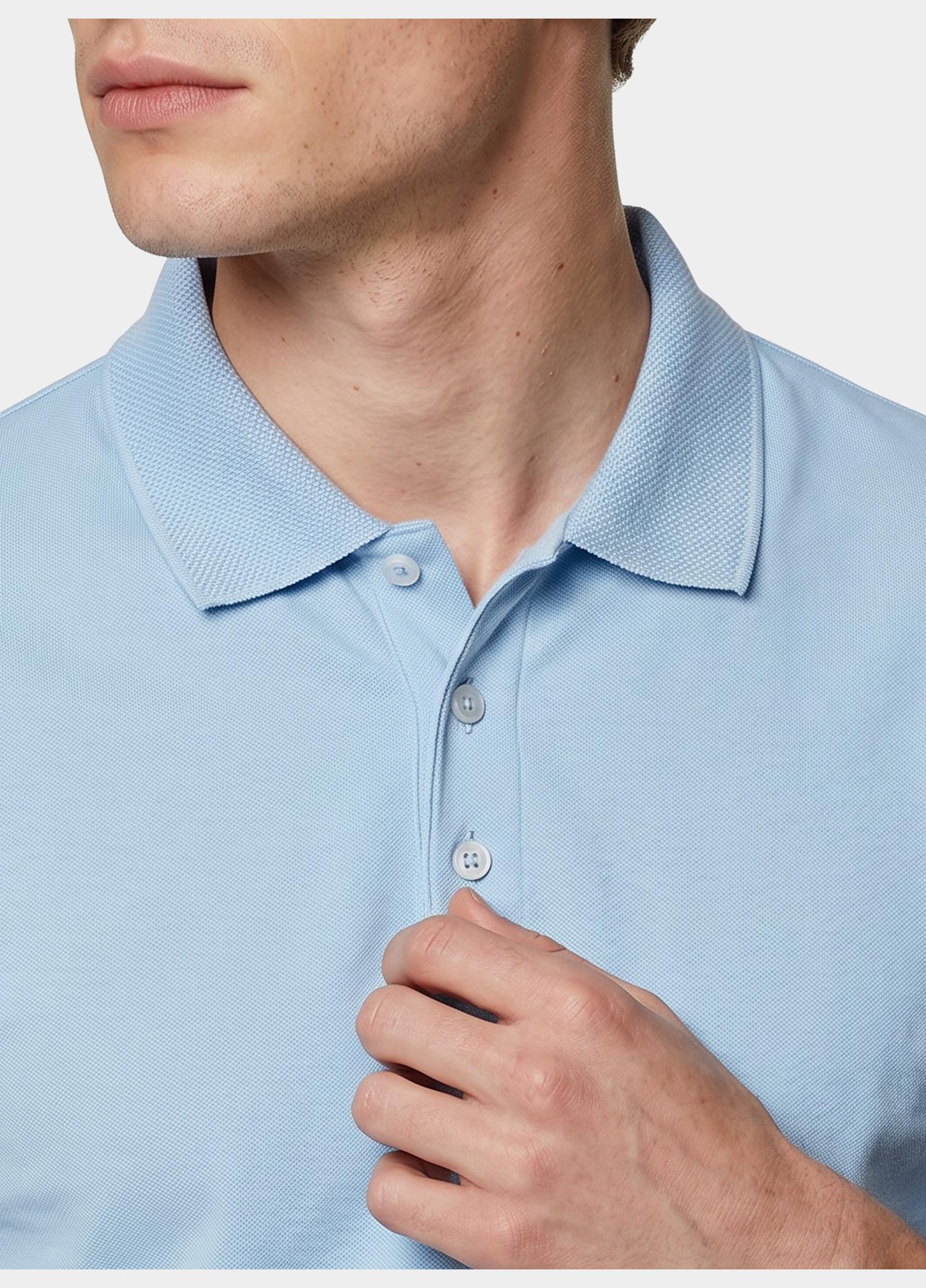 Scotland Blue Polo heren Blauw Boris Polo SPE25108BO40SB/210 light blue