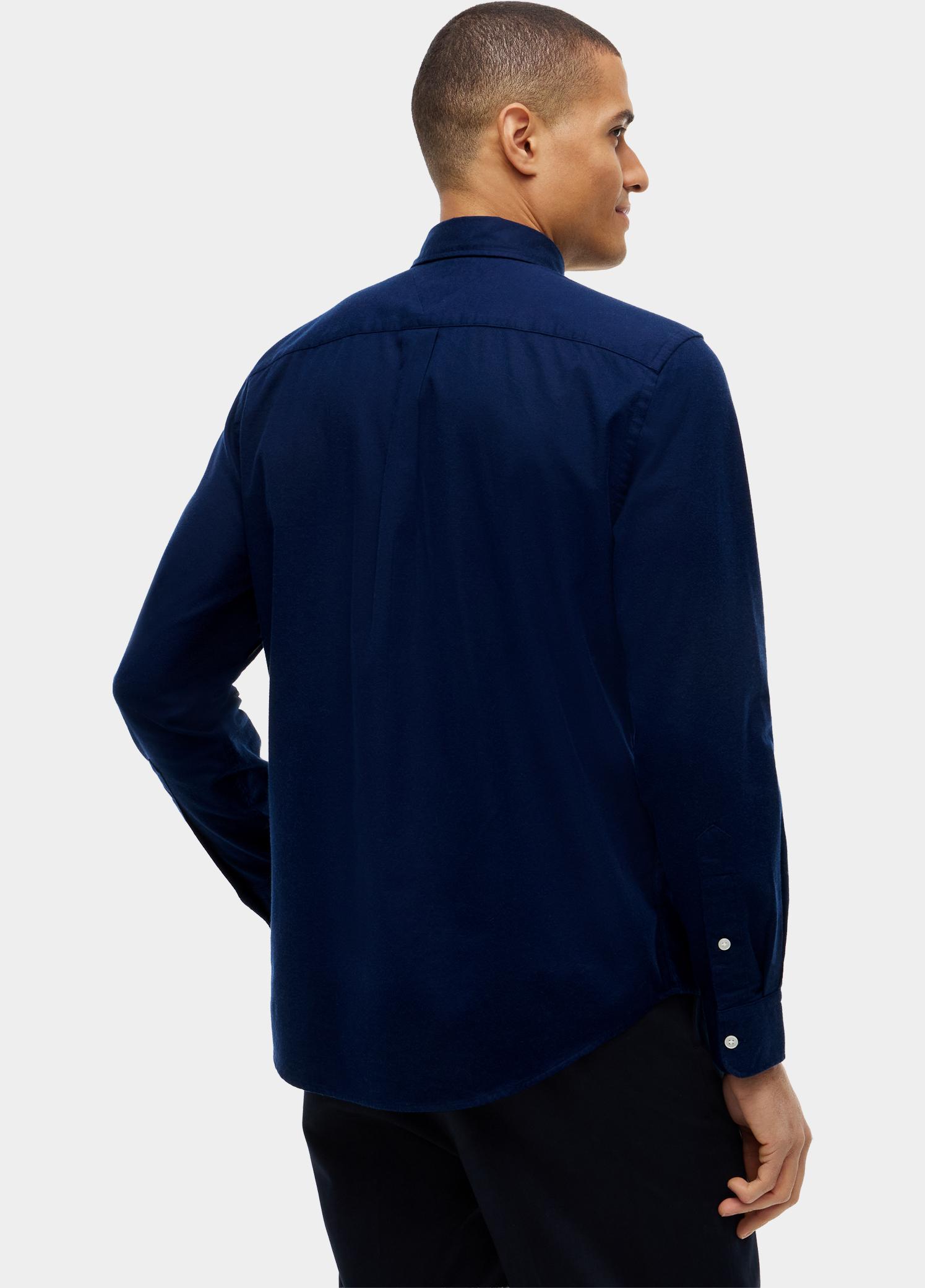 Tommy Hilfiger Overhemd heren Blauw FLEX FLANNEL SOLID RF SHIRT MW0MW40469/DCC