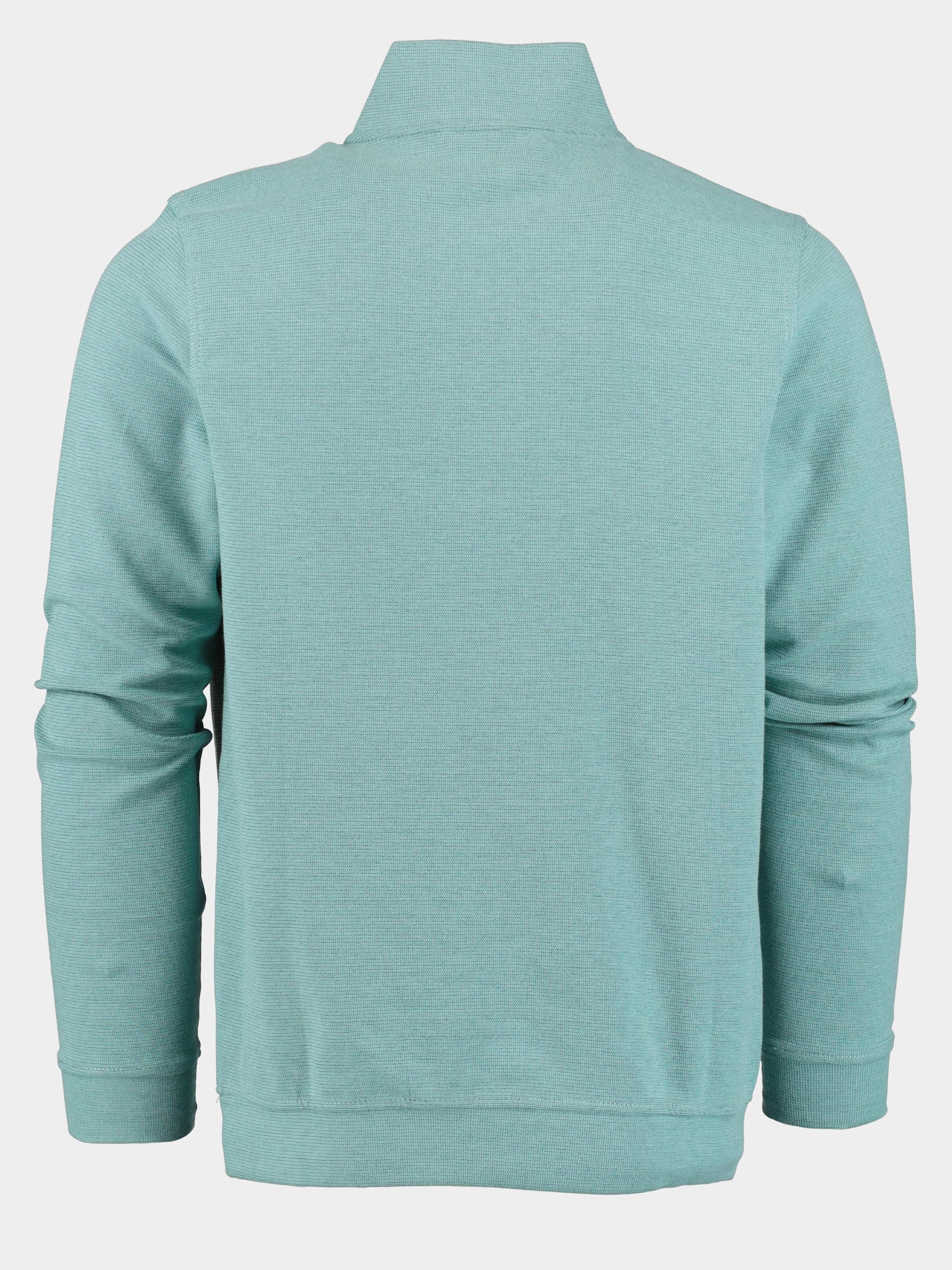 Lerros Sweater Groen SWEATSHIRT/TROYER/RH/V-NE 2424402/622 COASTAL SEA BLU