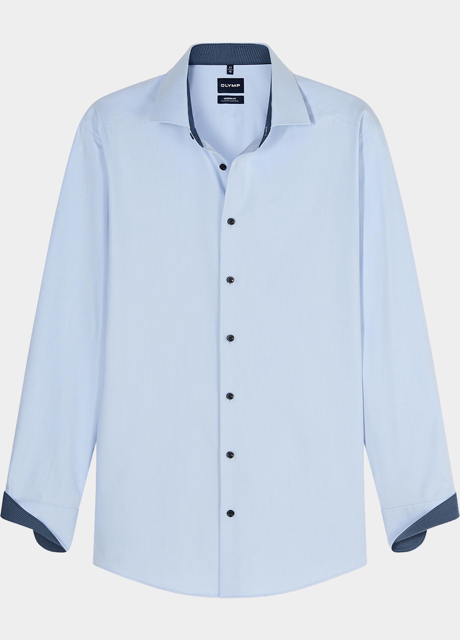 Olymp Zakelijk overhemd heren Blauw Luxor CC mf D.2115/2157 o.T. 139024/11