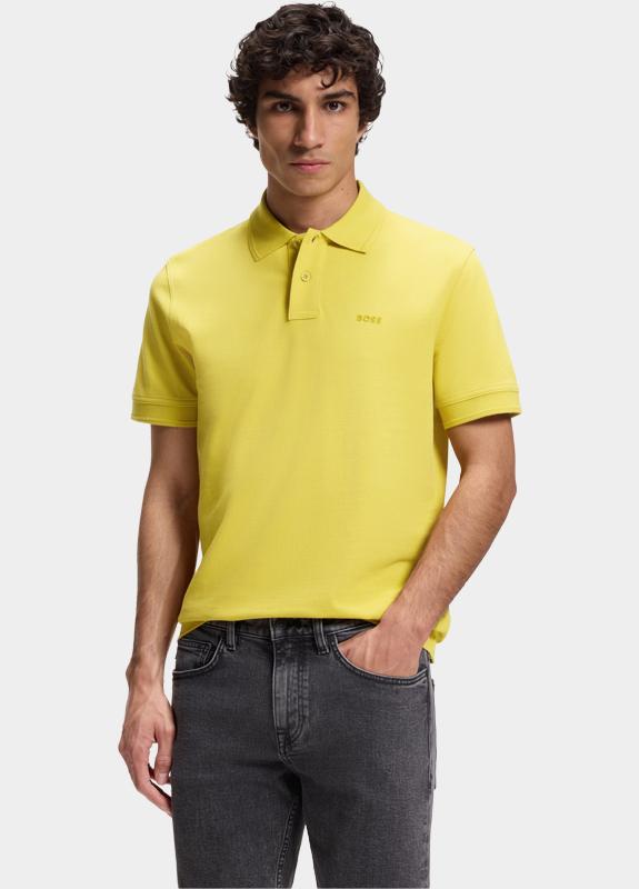 BOSS Orange Polo heren Geel Prime 10256692 01 50507813/721