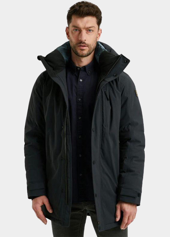PME Legend Winterjack Blauw Long jacket NIGHTFLIGHT Rippe PJA2508113/5109